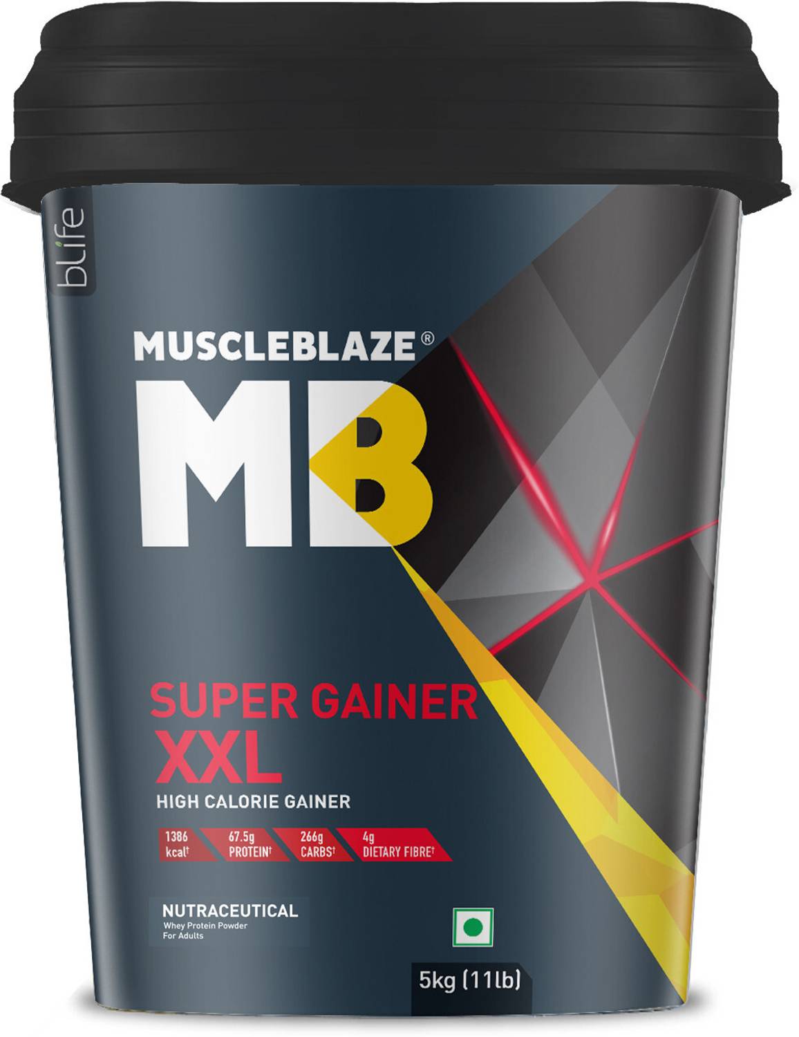 MUSCLEBLAZE Super Gainer XXL, 5 kg - Image 1