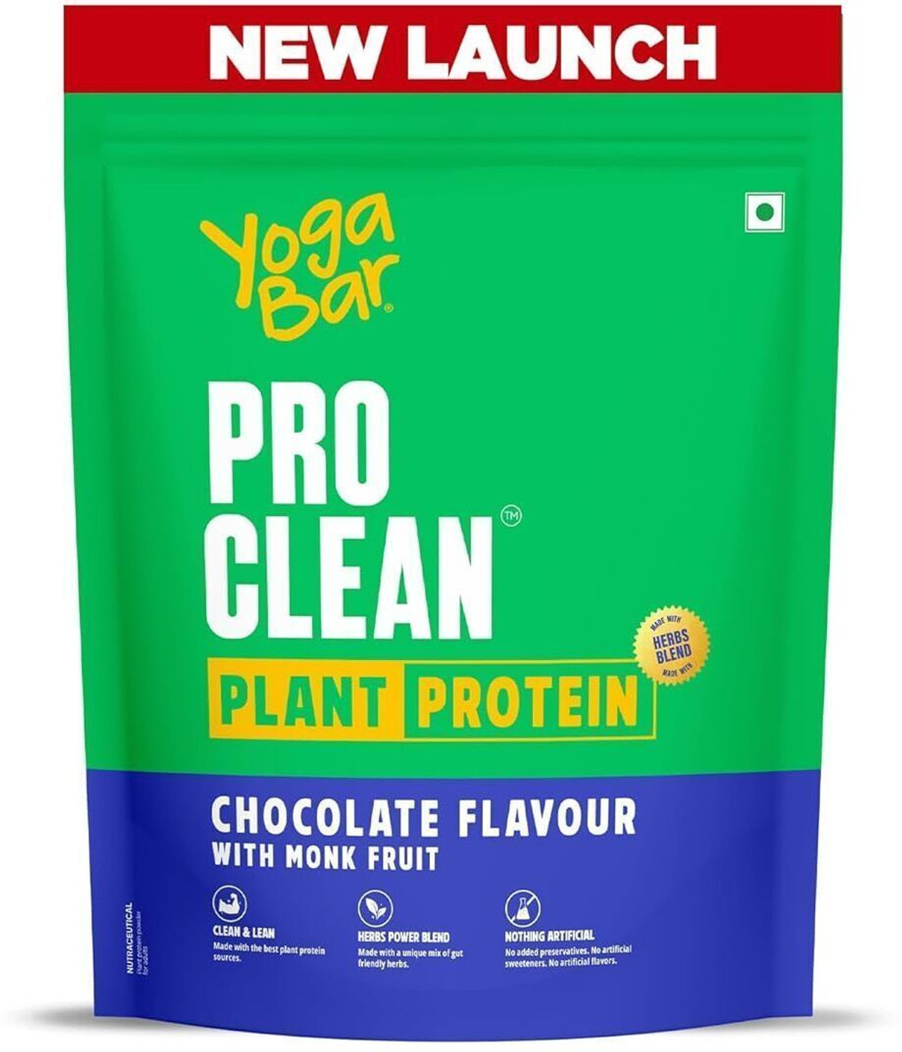 Image of Yogabar ProClean Plant Protein Chocolate (FREE Creatine 114g) - 25g Protein Per Serve Protein Blends
