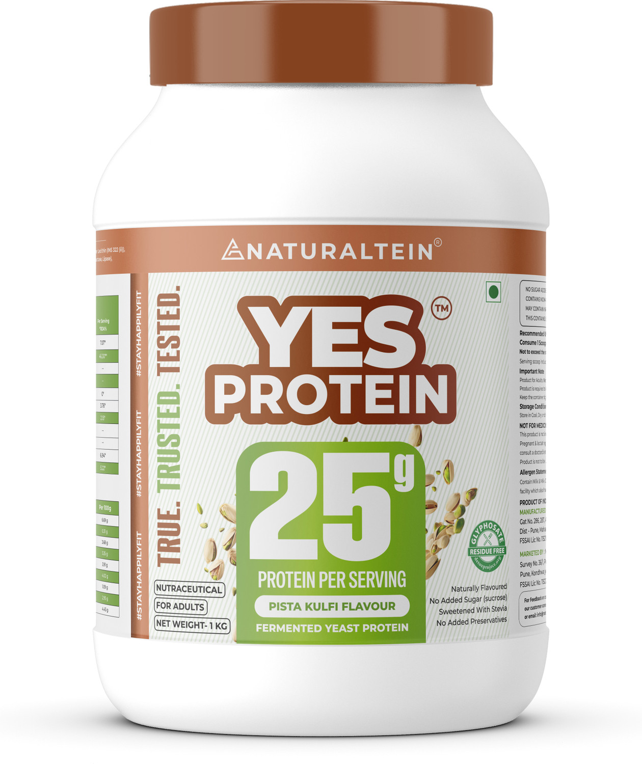 Image of NATURALTEIN Fermented Yeast Protein Powder | 25g Protein Per Scoop | Vegan Plant Protein Plant-Based Protein