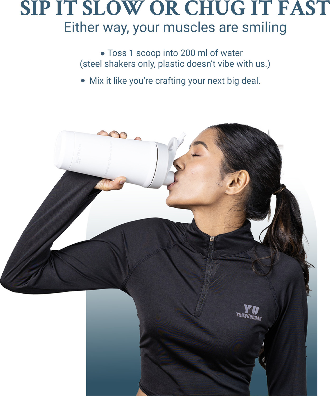 Image of TrueBasics Clean Whey 100% Protein Isolate Powder | 28g Protein per Scoop Whey Protein