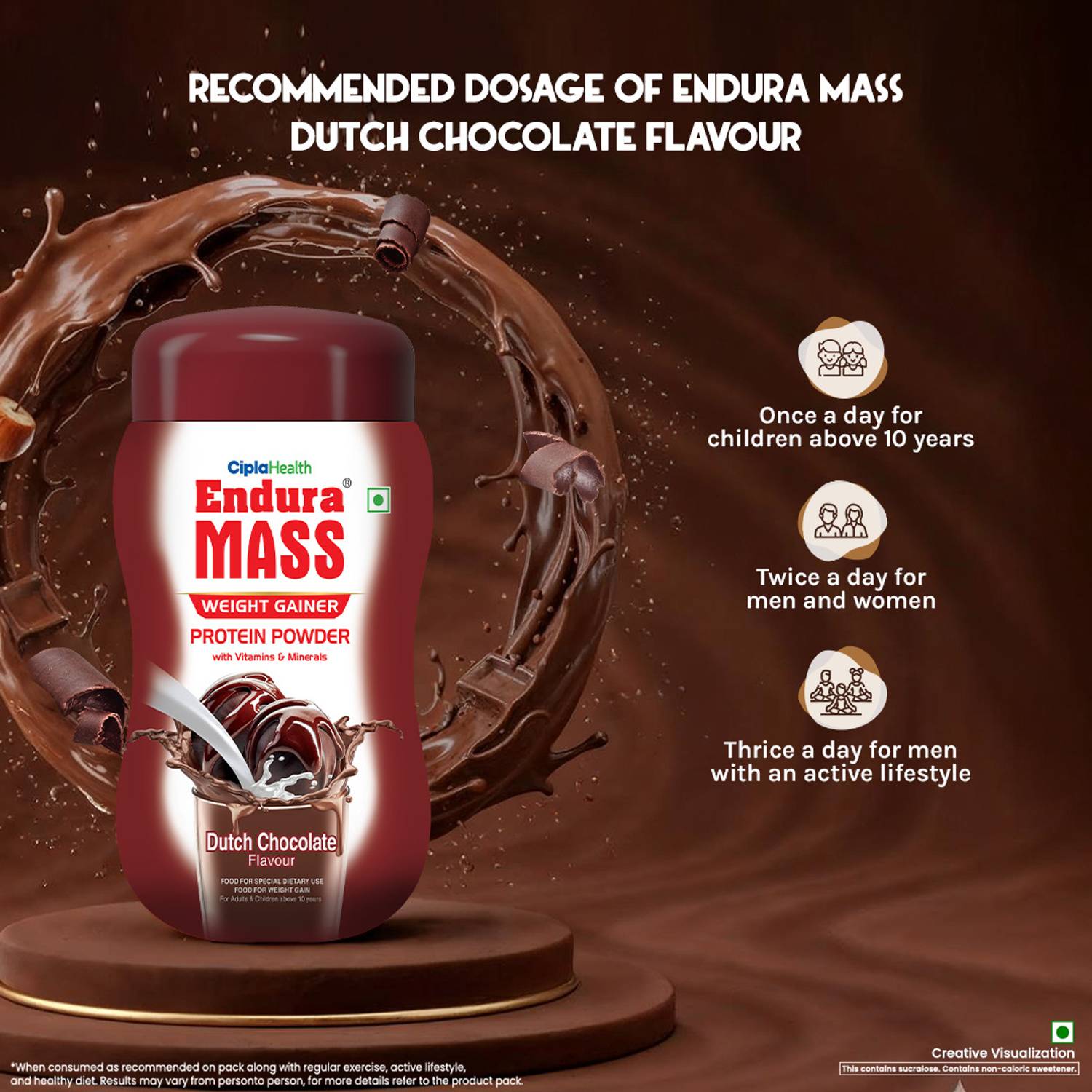 Endura Mass Weight Gainers/Mass Gainers 500 g - Image 3
