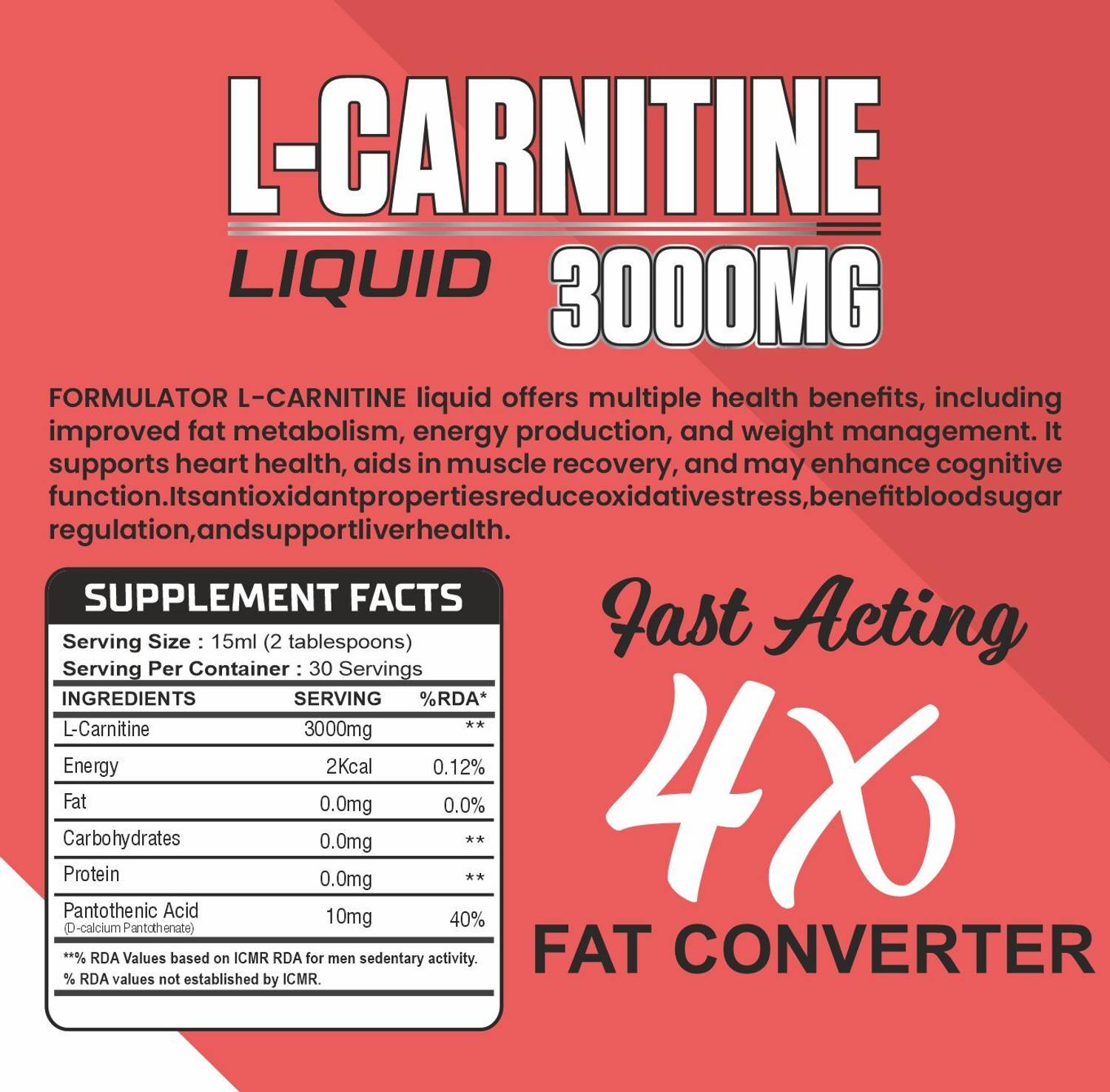 lipo c dosage chart for weight loss THE FORMULATOR L-Carnitine Liquid | 3000mg L-Carnitine | 2kcal |  Pantothenic Acid Pre Workout Price in India - Buy THE FORMULATOR L-Carnitine  Liquid | 3000mg L-Carnitine | 2kcal