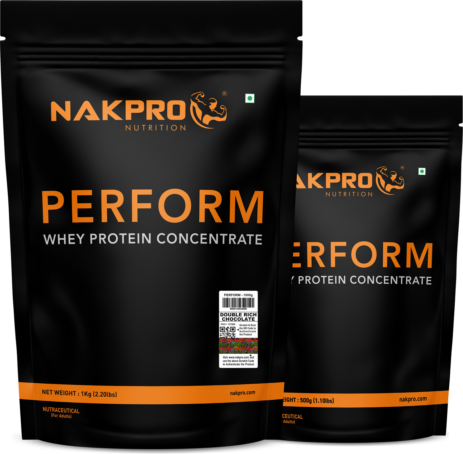 Image of Nakpro Perform Whey Protein Concentrate | 24g Protein | Trustified Certifiied | Whey Protein