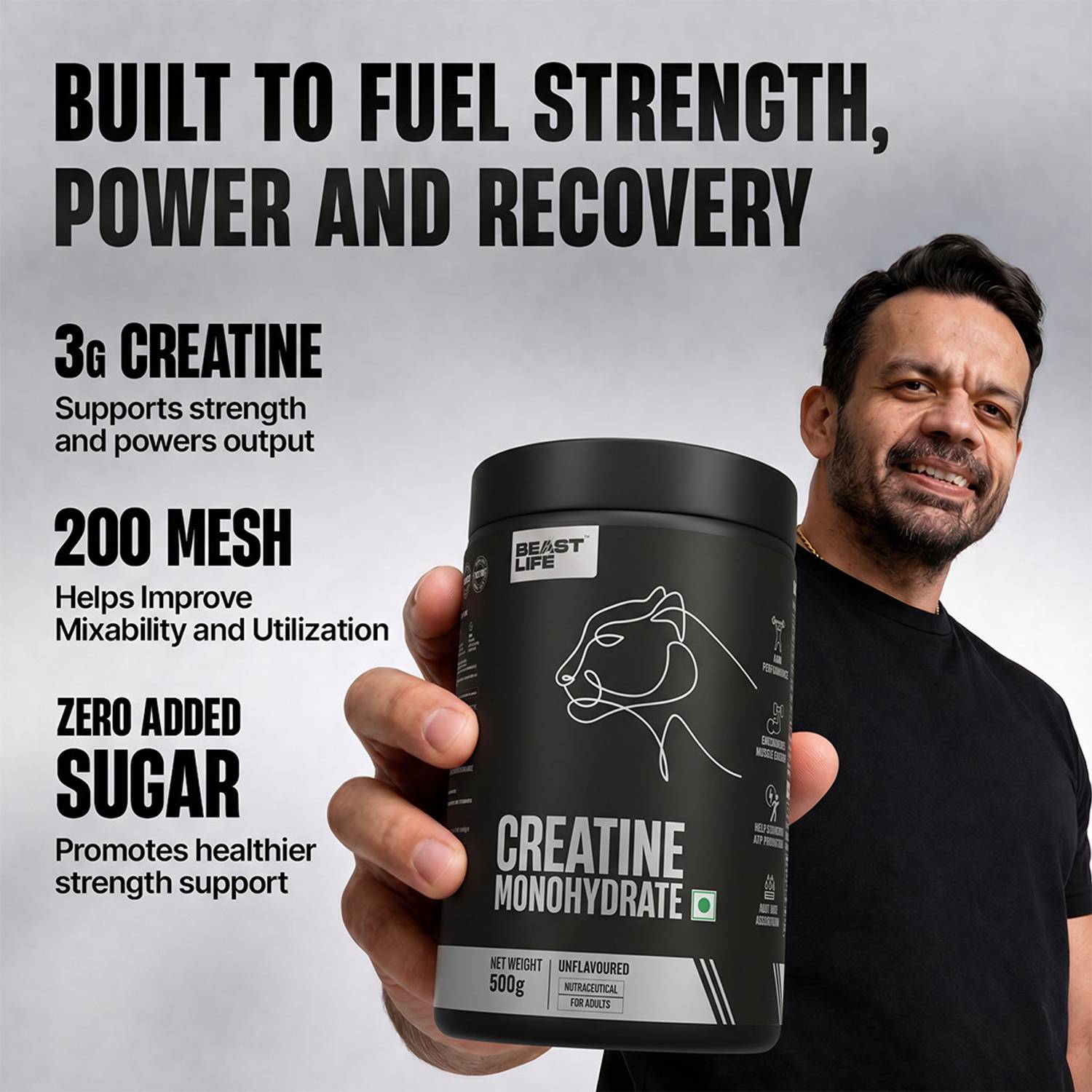 BeastLife Creatine Monohydrate 166 Servings - Image 2