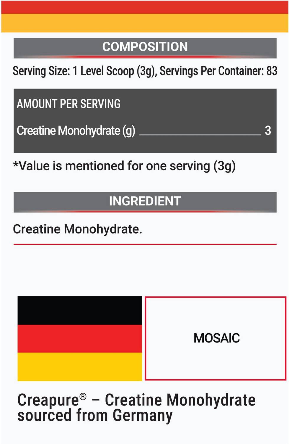 MUSCLEBLAZE CreaPRO Creatine Monohydrate Powder 250g - Image 4