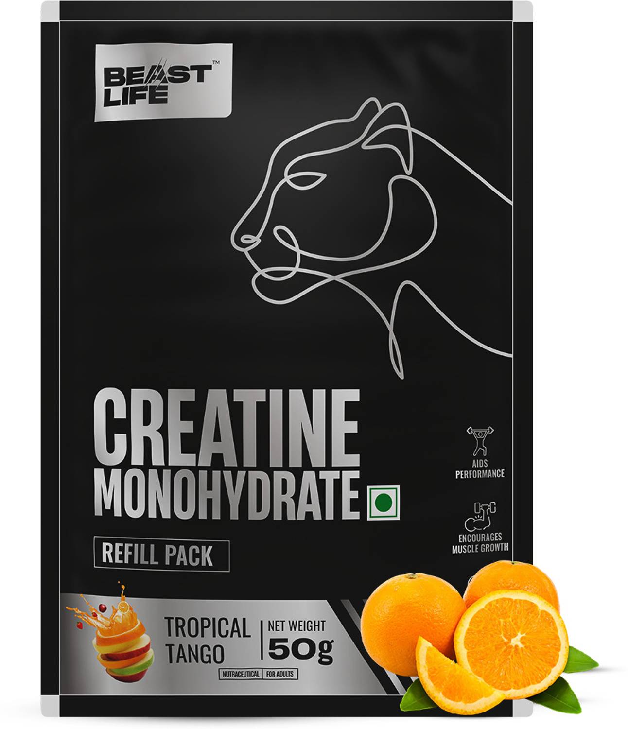 BeastLife Creatine Monohydrate | 13 Servings | Micronised Creatine| NABL Lab Tested Creatine
