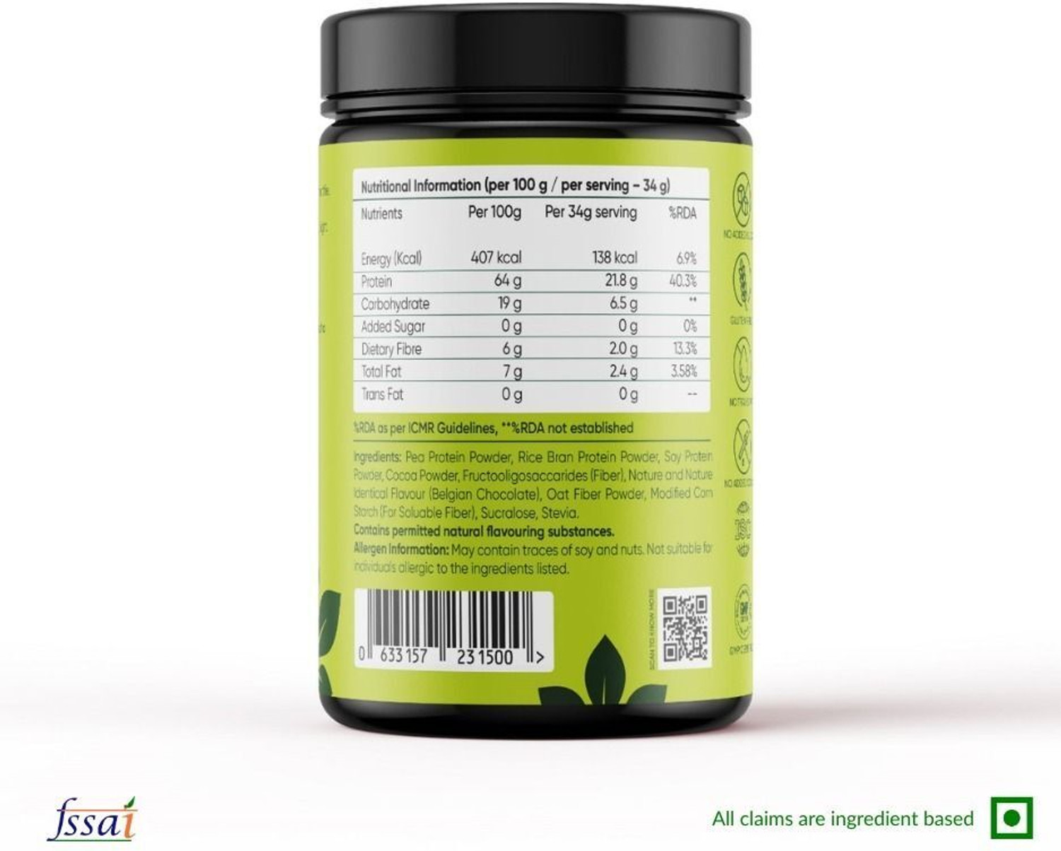 Image of Ayuvana Plant Protein Powder Plant-Based Protein