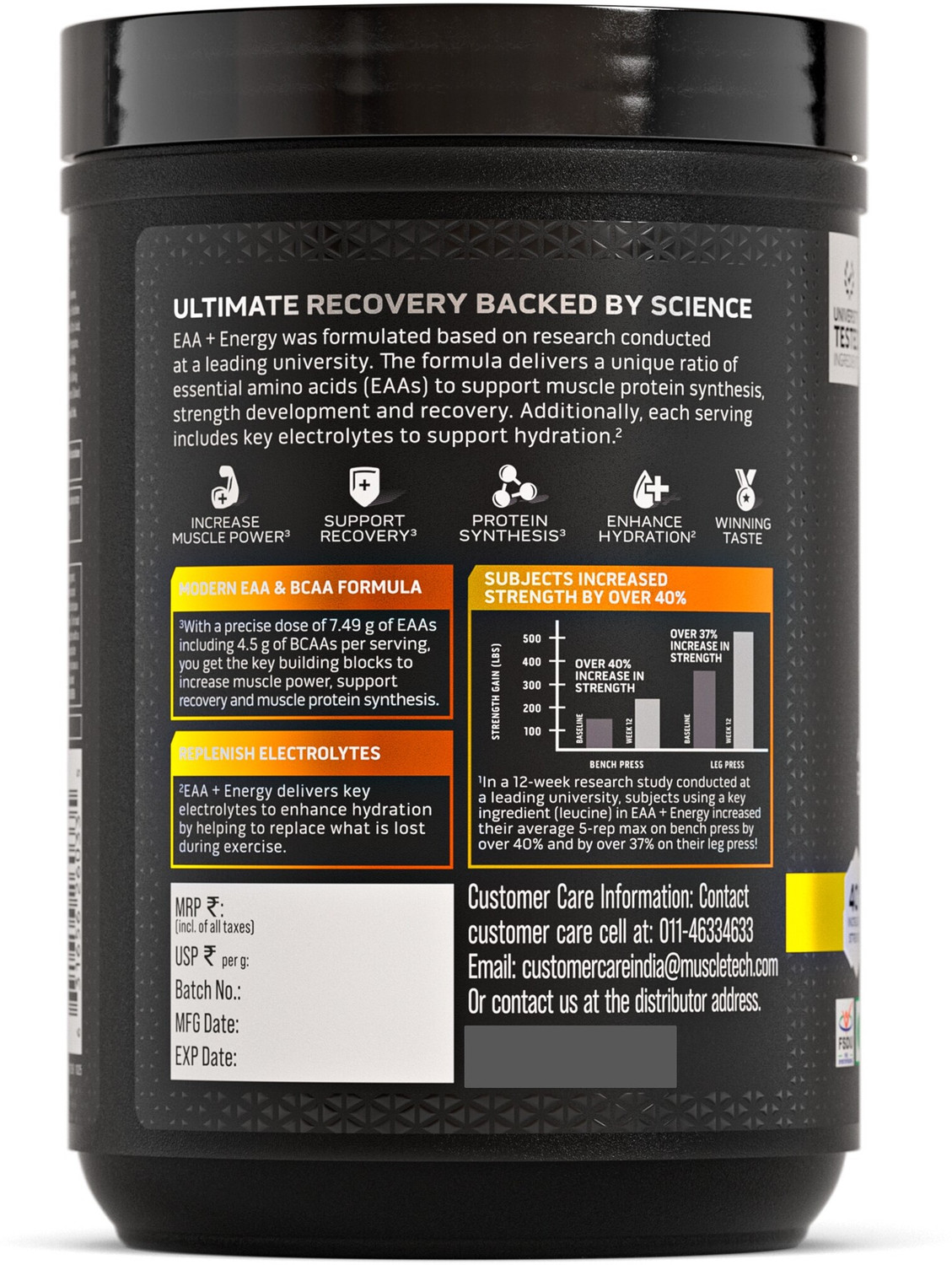 Image of Muscletech EAA + Energy EAA (Essential Amino Acids)