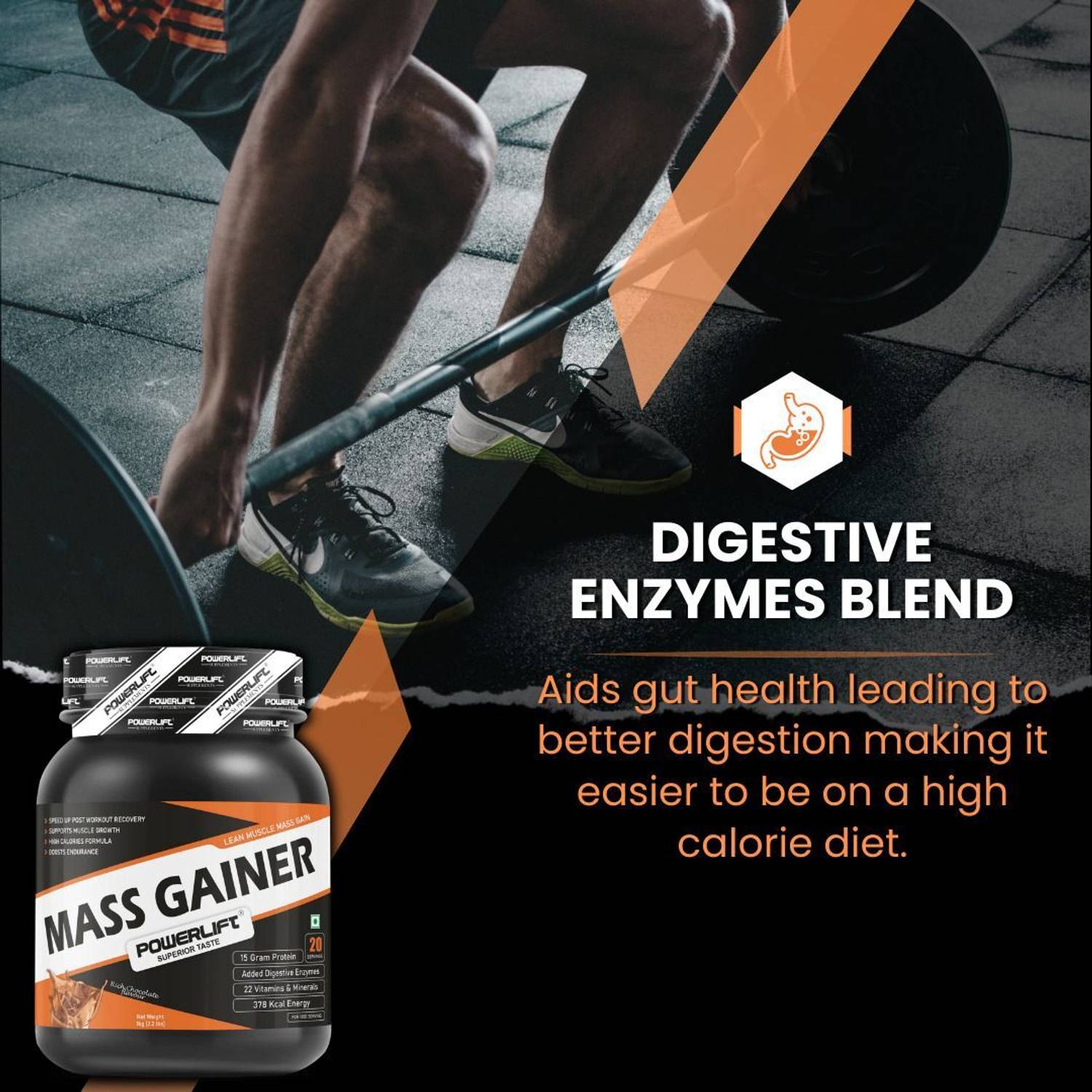 POWERLIFT Muscle Protein Powder with Shaker - Image 3
