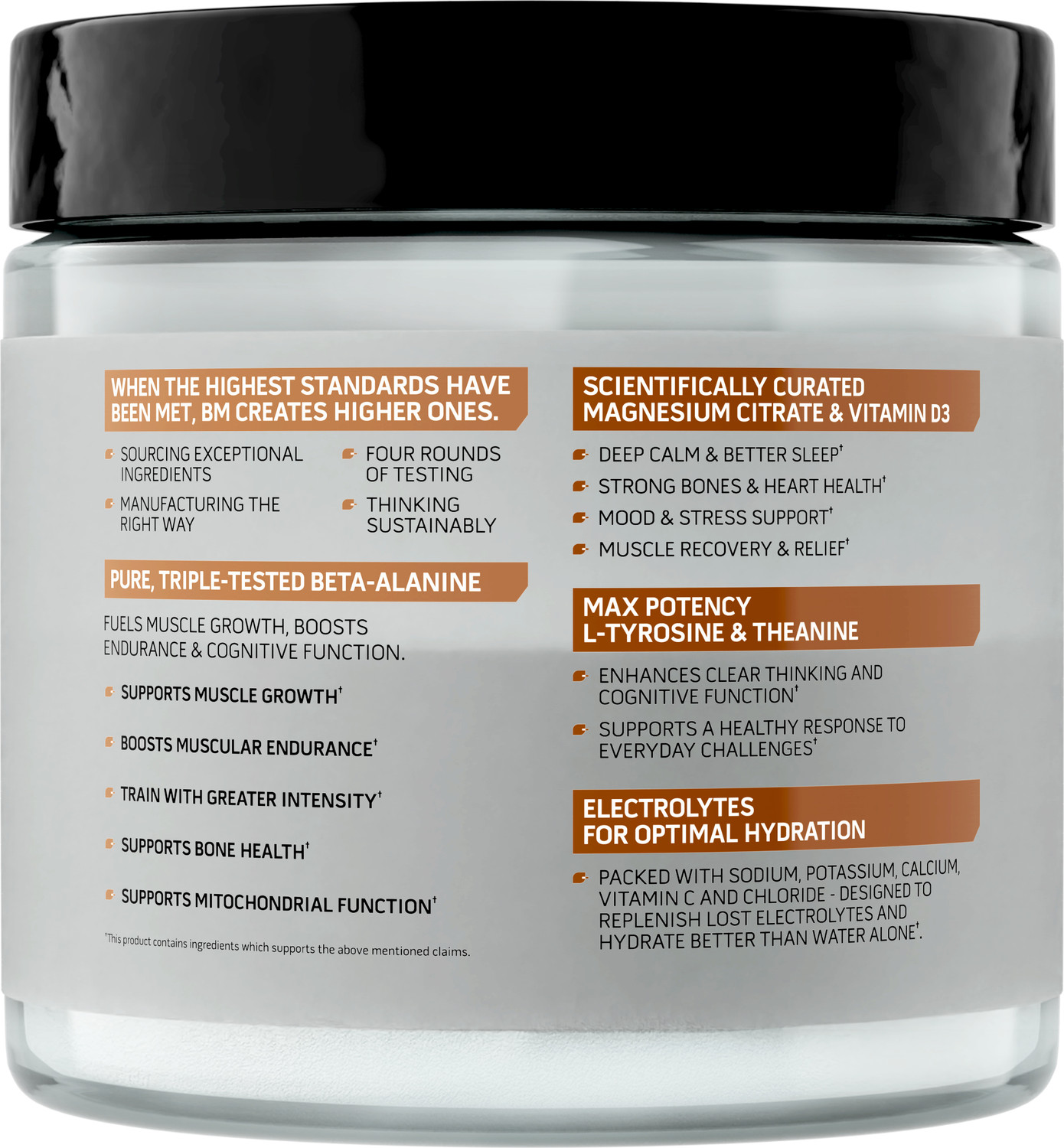 Image of BIGMUSCLES NUTRITION Beta Alanine + Peptides | Beta-Alanine Powder with Electrolytes & Magnesium | Pre Workout