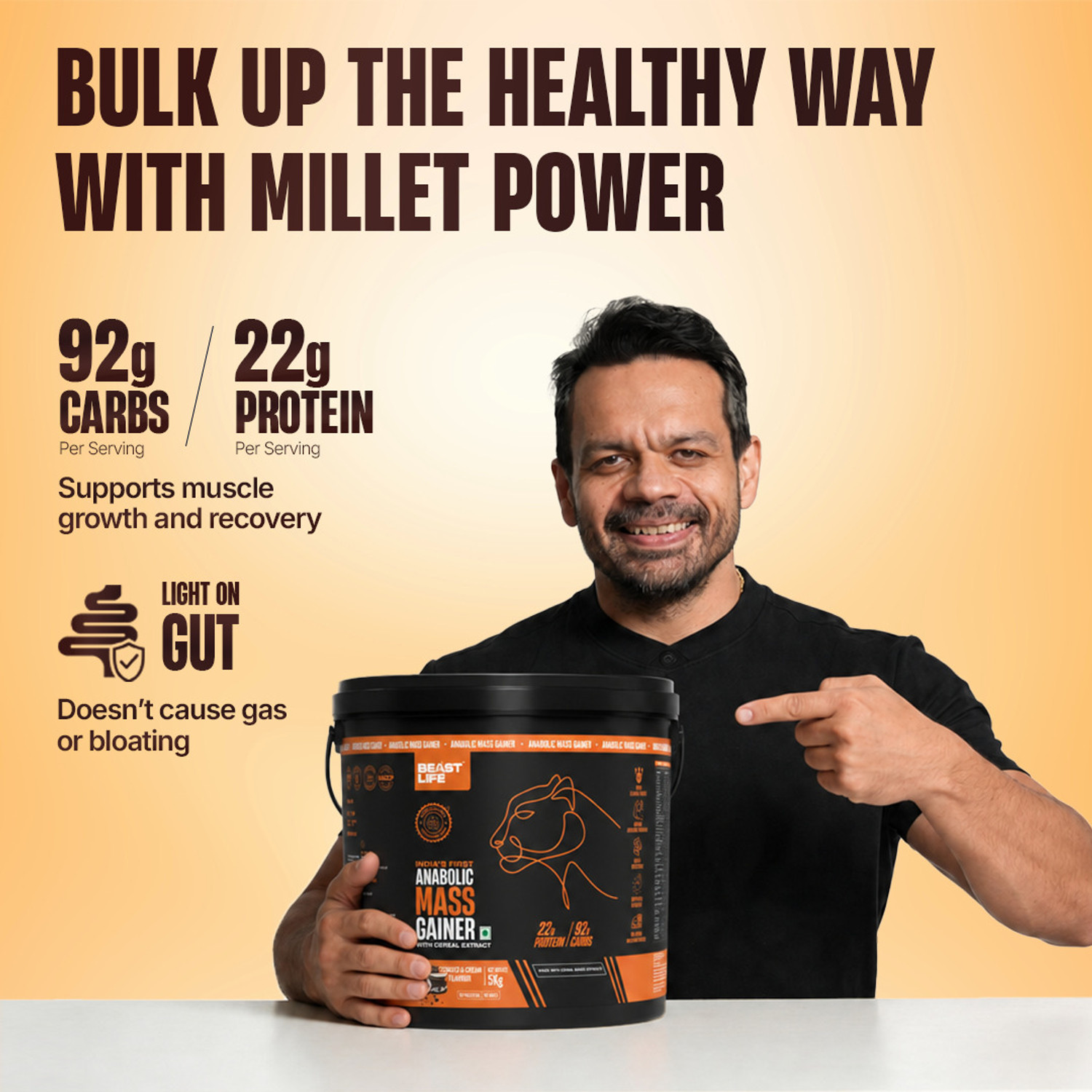 Image of BeastLife High Rich Protein Gainer - No Maltodextrin Weight Gainers /Mass Gainers