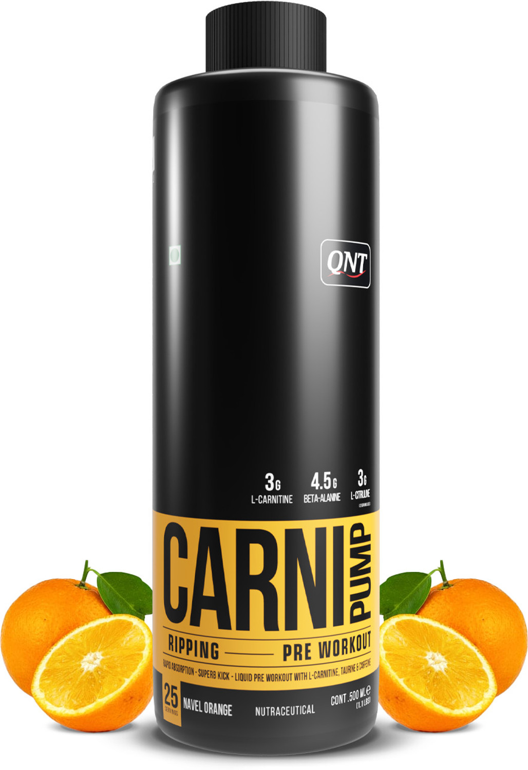 Image of QNT CARNIPUMP, Instant Energy Drink, Fat Loss Liquid Pre-Workout Pre Workout