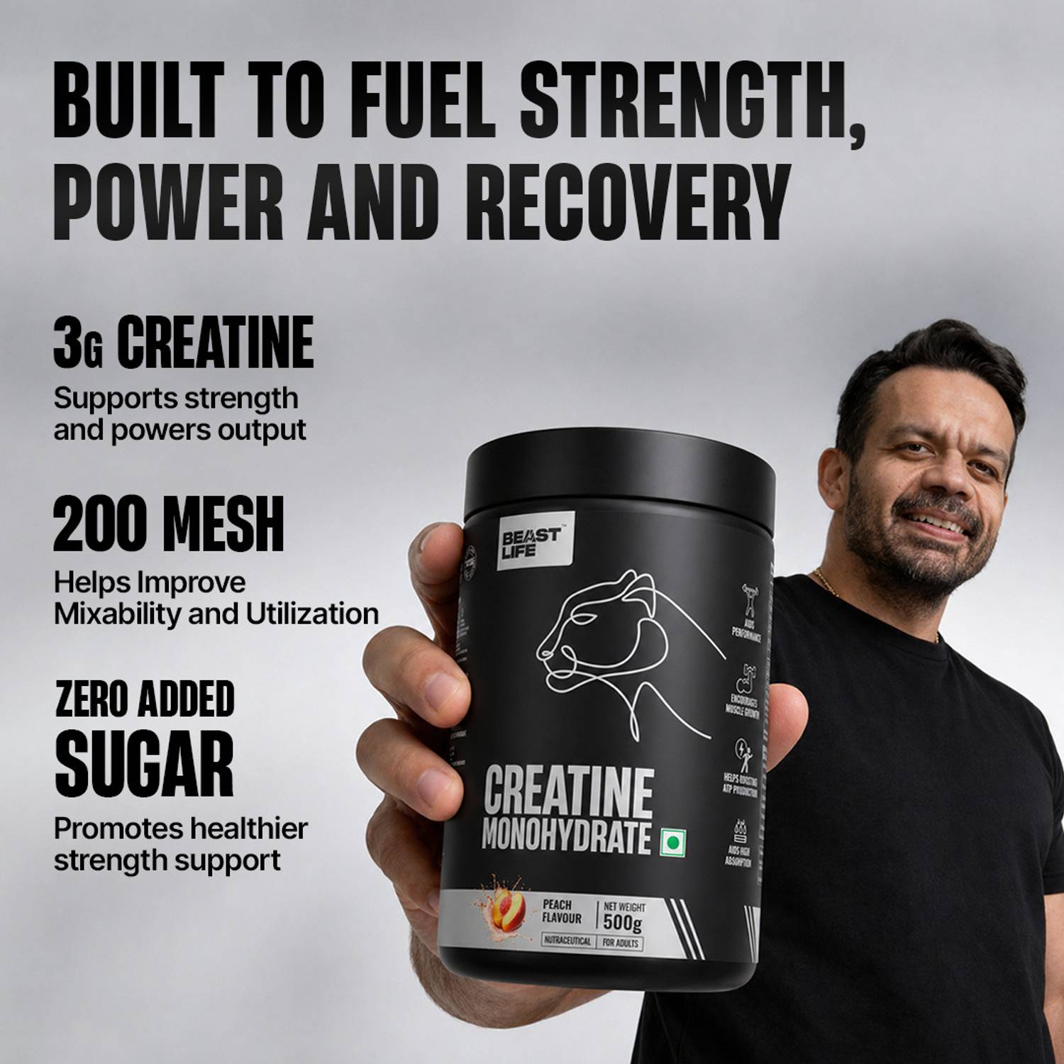 BeastLife Creatine Monohydrate 166 Servings - Image 2