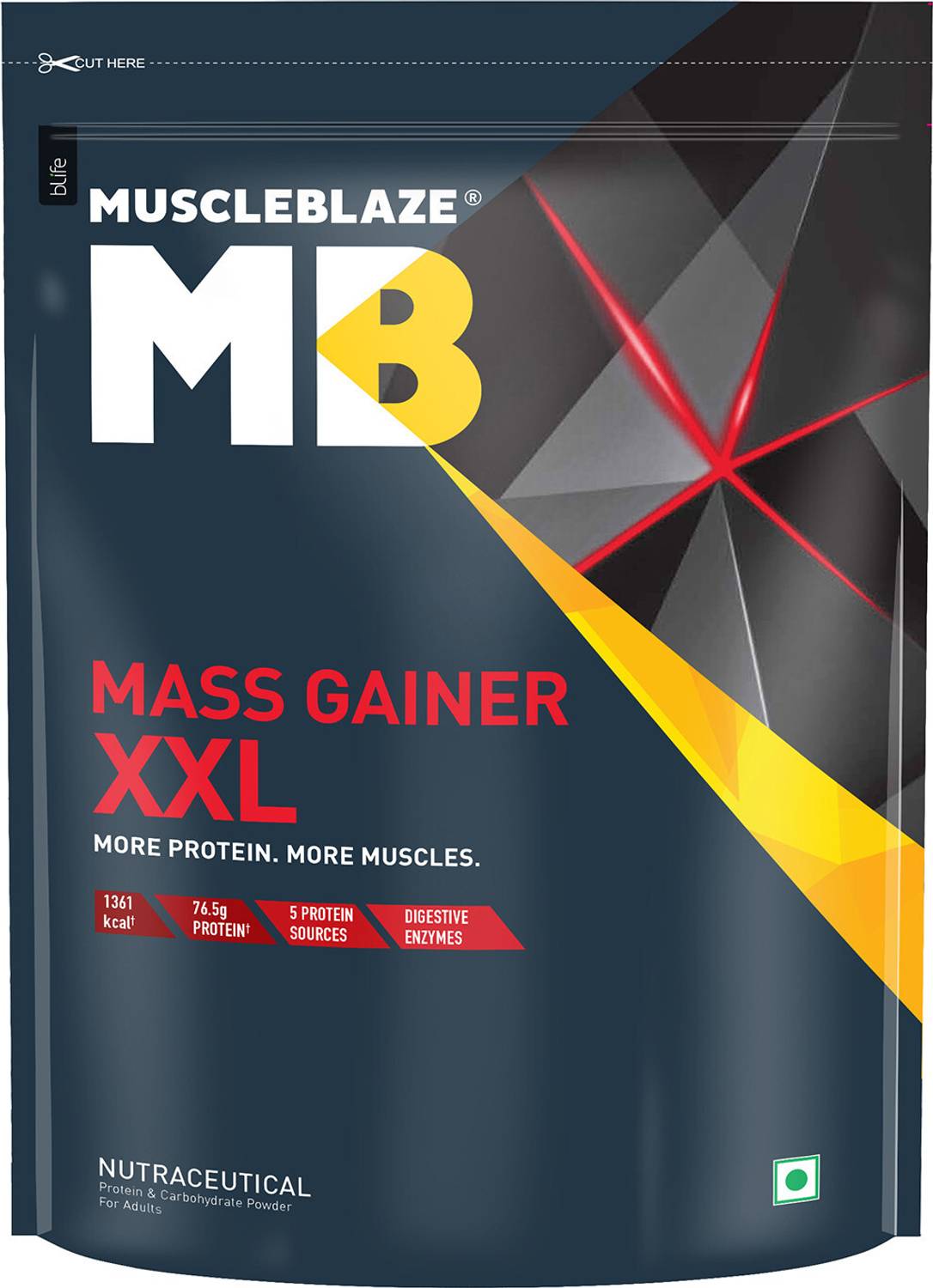 MUSCLEBLAZE मसलब्लेज़ XXL वेट गेनर्स/ मास गेनर्स - Image 1