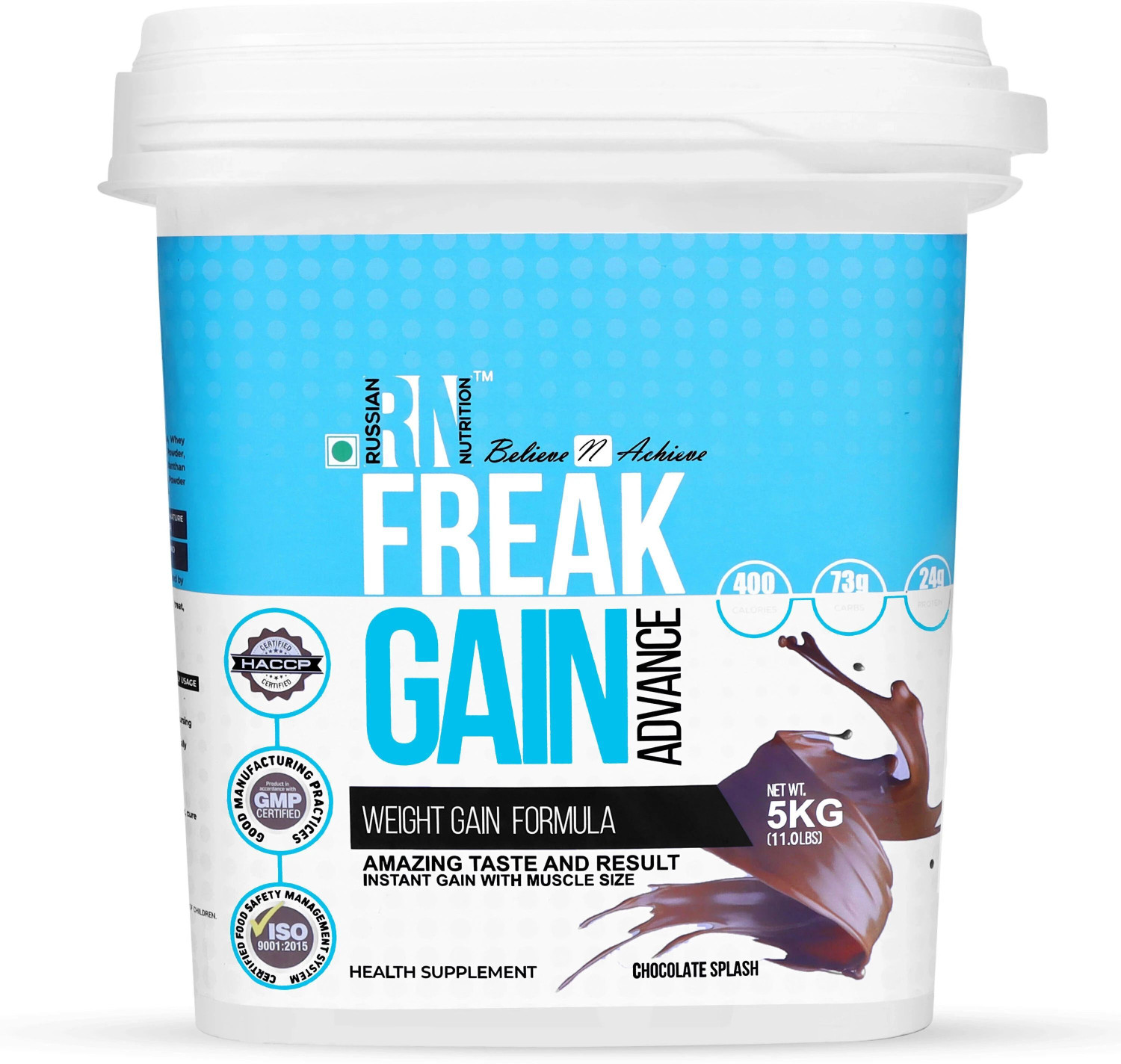 Image of RUSSIAN NUTRITION FREAK GAIN (11lbs) Weight Gainers /Mass Gainers