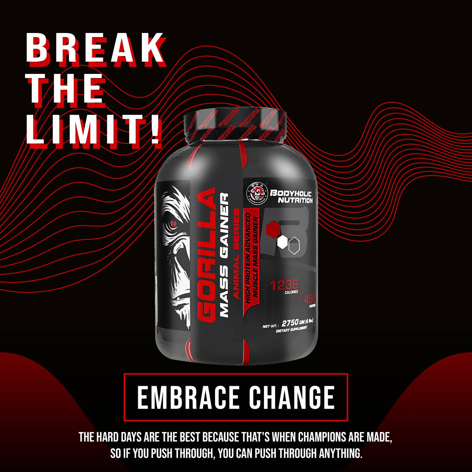 atlusgorilla　　ウェイトアップオプション BODYHOLIC NUTRITION Gorilla Weight Gainers/Mass Gainers Price in