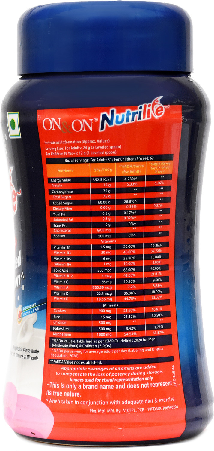 Image of jk farms Nutrilife Powder Nutrition Drink (750 g, Natural Flavored) Nutrition Bars