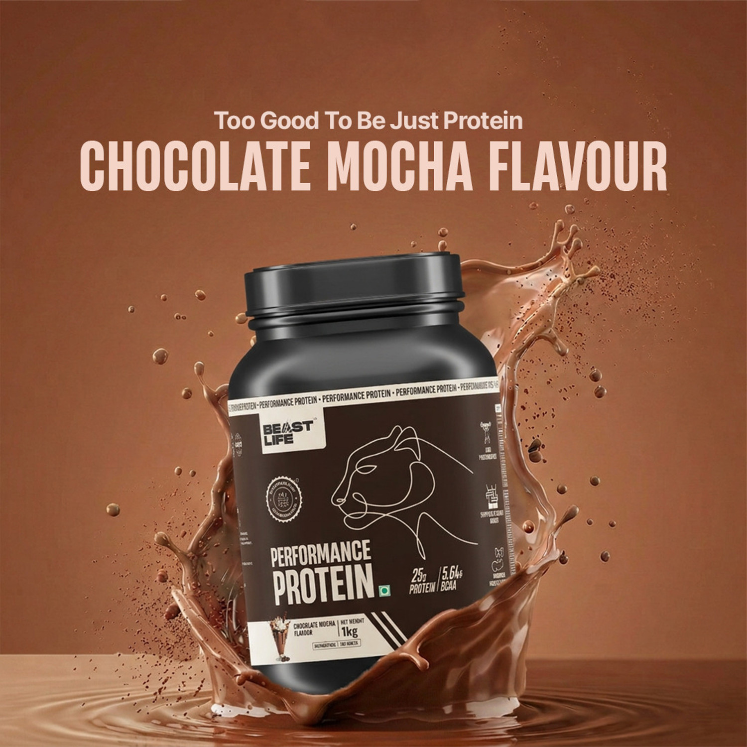 Image of BeastLife Performance Protein Powder | 25g Protein | Muscle Growth- Yeast Protein Yeast Protein