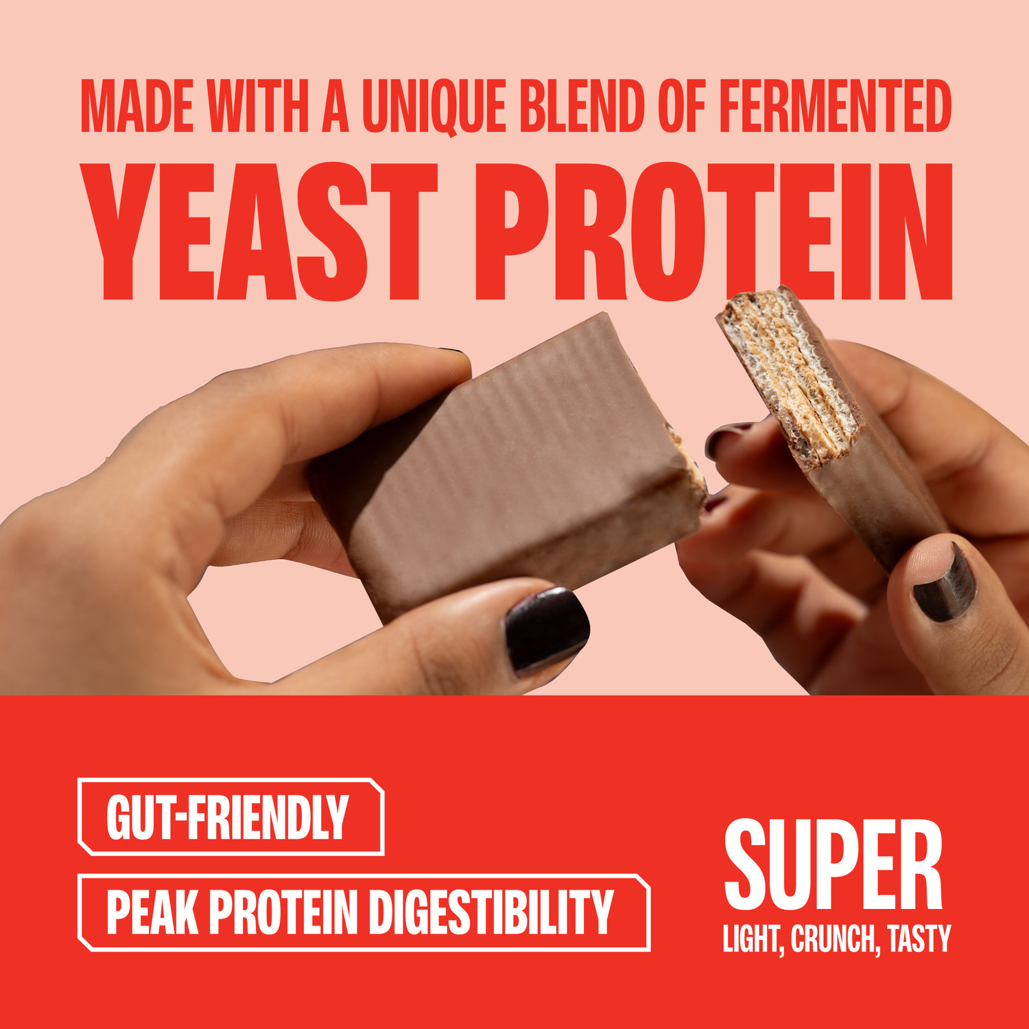 Image of SUPERYOU 10g Protein, 3g Fiber, No Added Sugar|Yeast Fermented Protein|Energy Bars Protein Bars