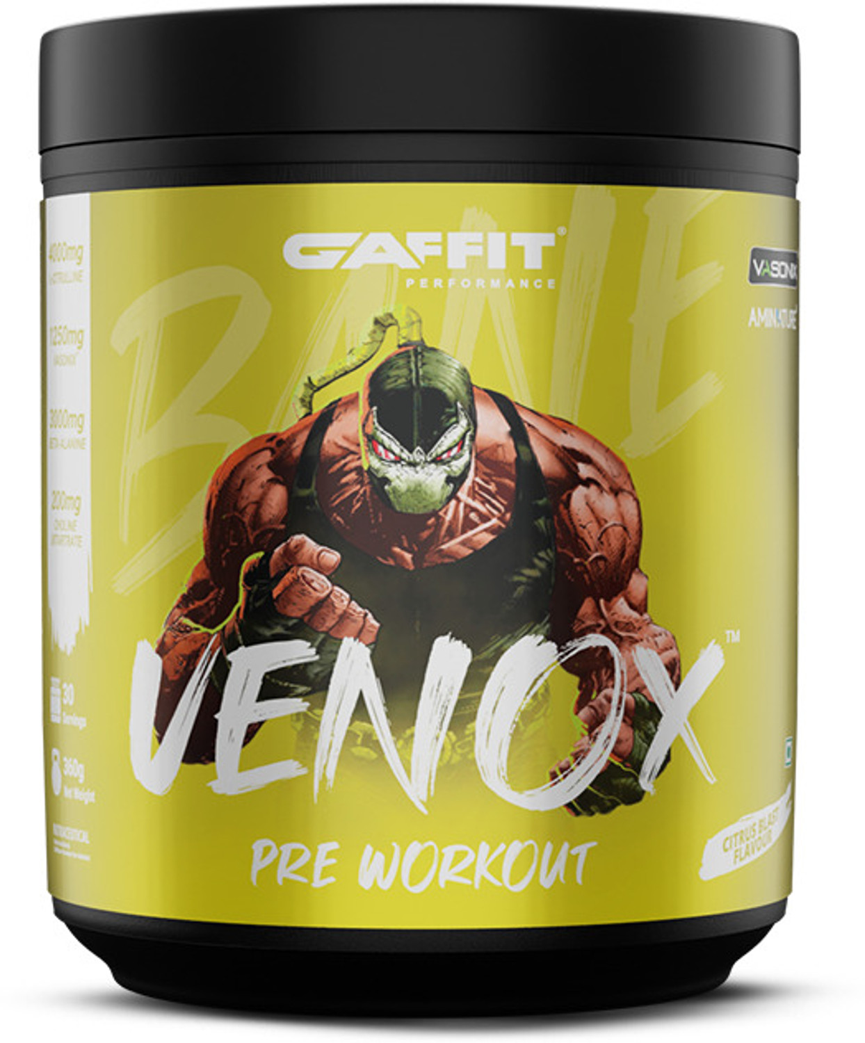Image of GAFFIT Venox Pre Workout Powder | With Aminature L-Citrulline & Vasonix Pre Workout