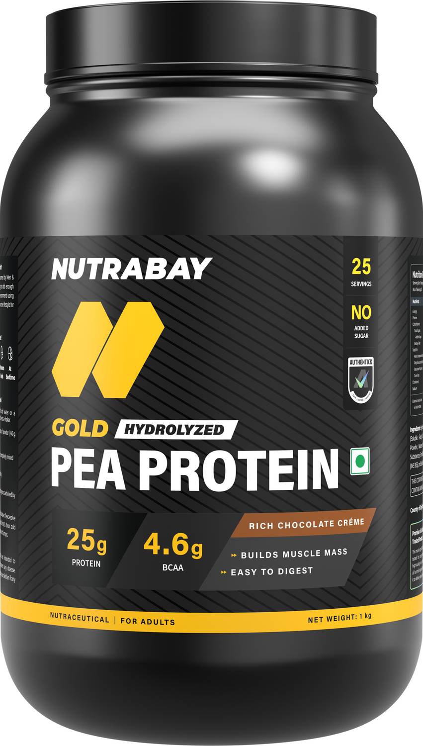 Nutrabay Gold Pea Protein Powder 25g - Image 1