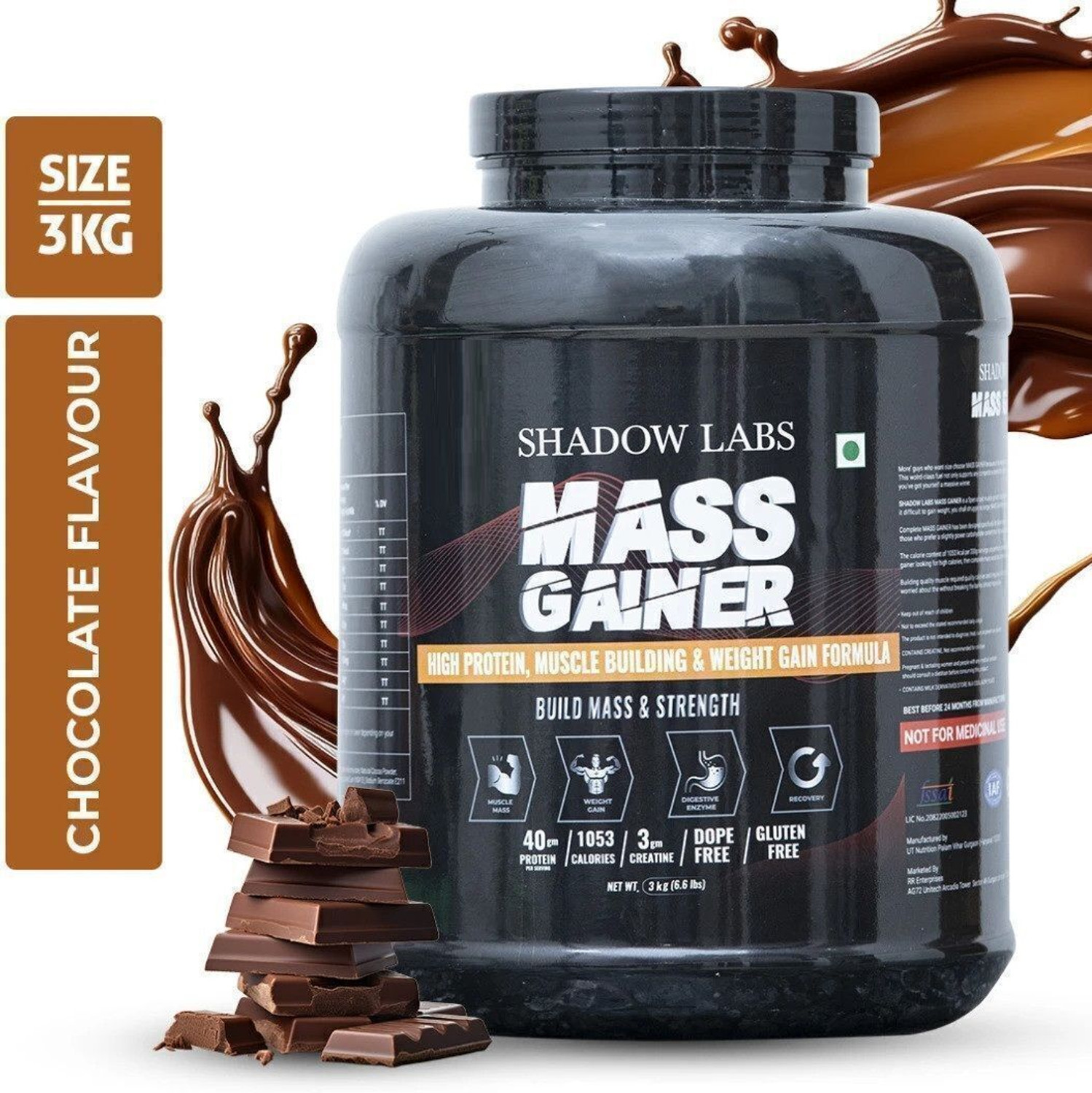 Image of OREALFIT High-Calorie Mass Gainer | Muscle Building & Weight Gain Supplement Weight Gainers /Mass Gainers