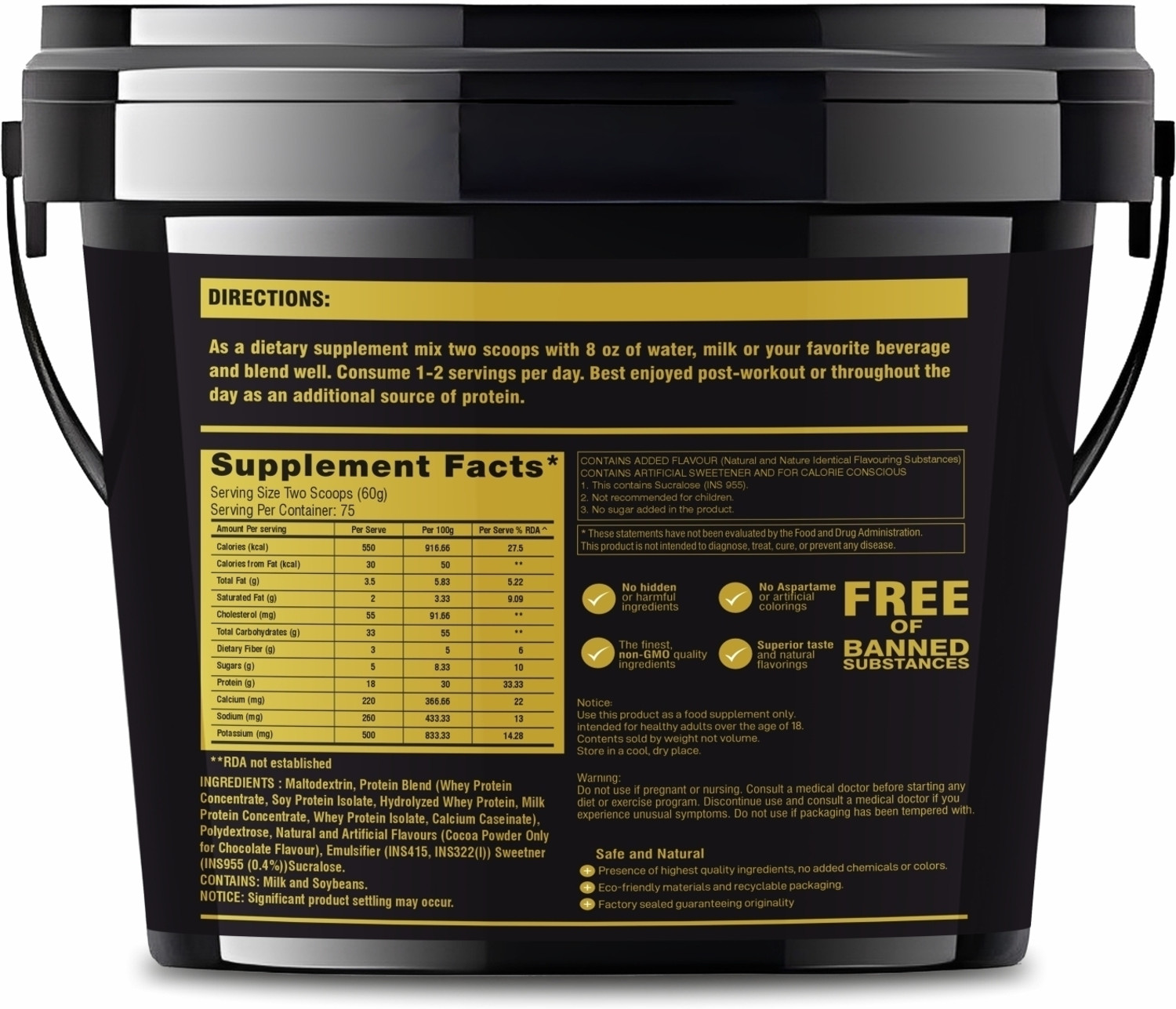 Image of Muscle Trail |550 Calories, 33g Carbs, 18g Protein| Magic Weight Gainers /Mass Gainers