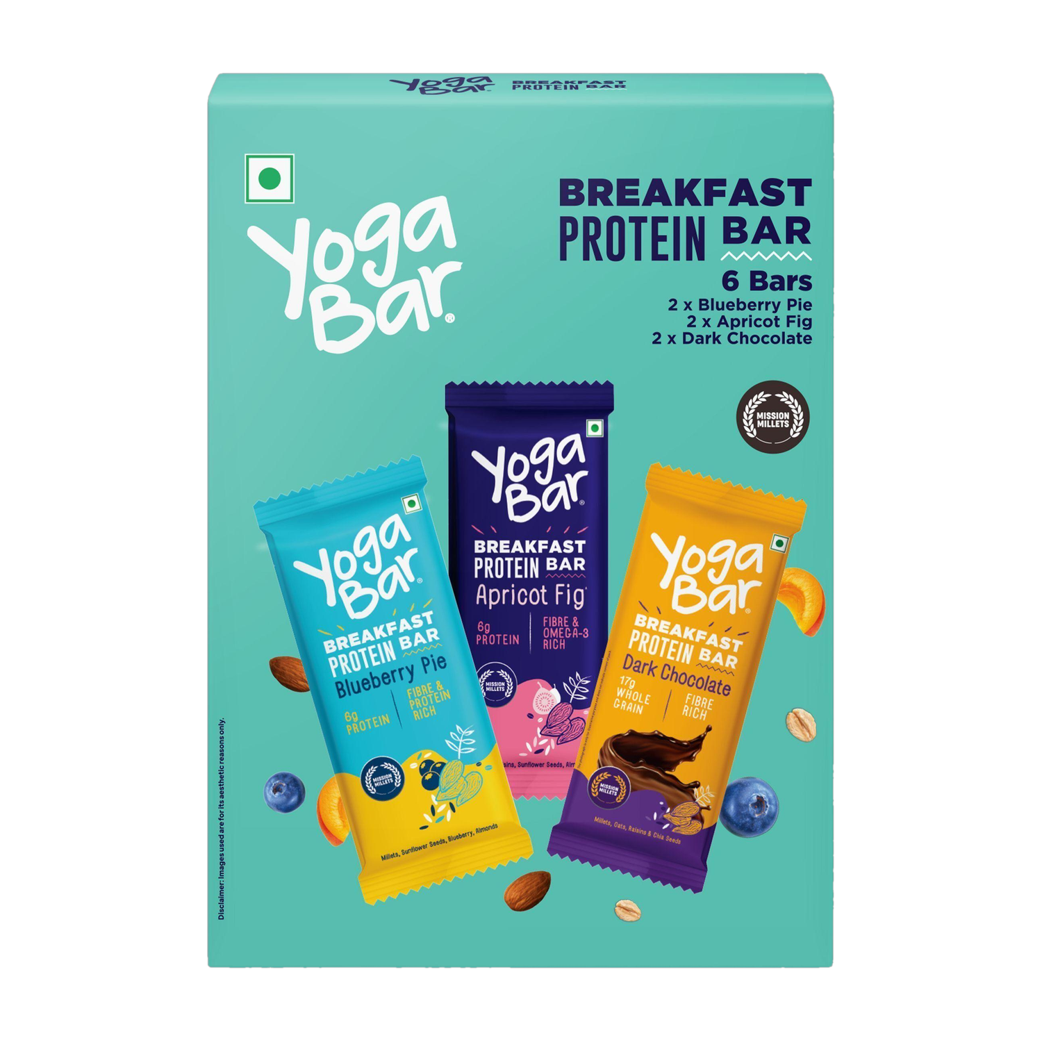 Yogabar Breakfast Protein Bars Variety Flavors Protein Bars Rs. 132 - Flipkart