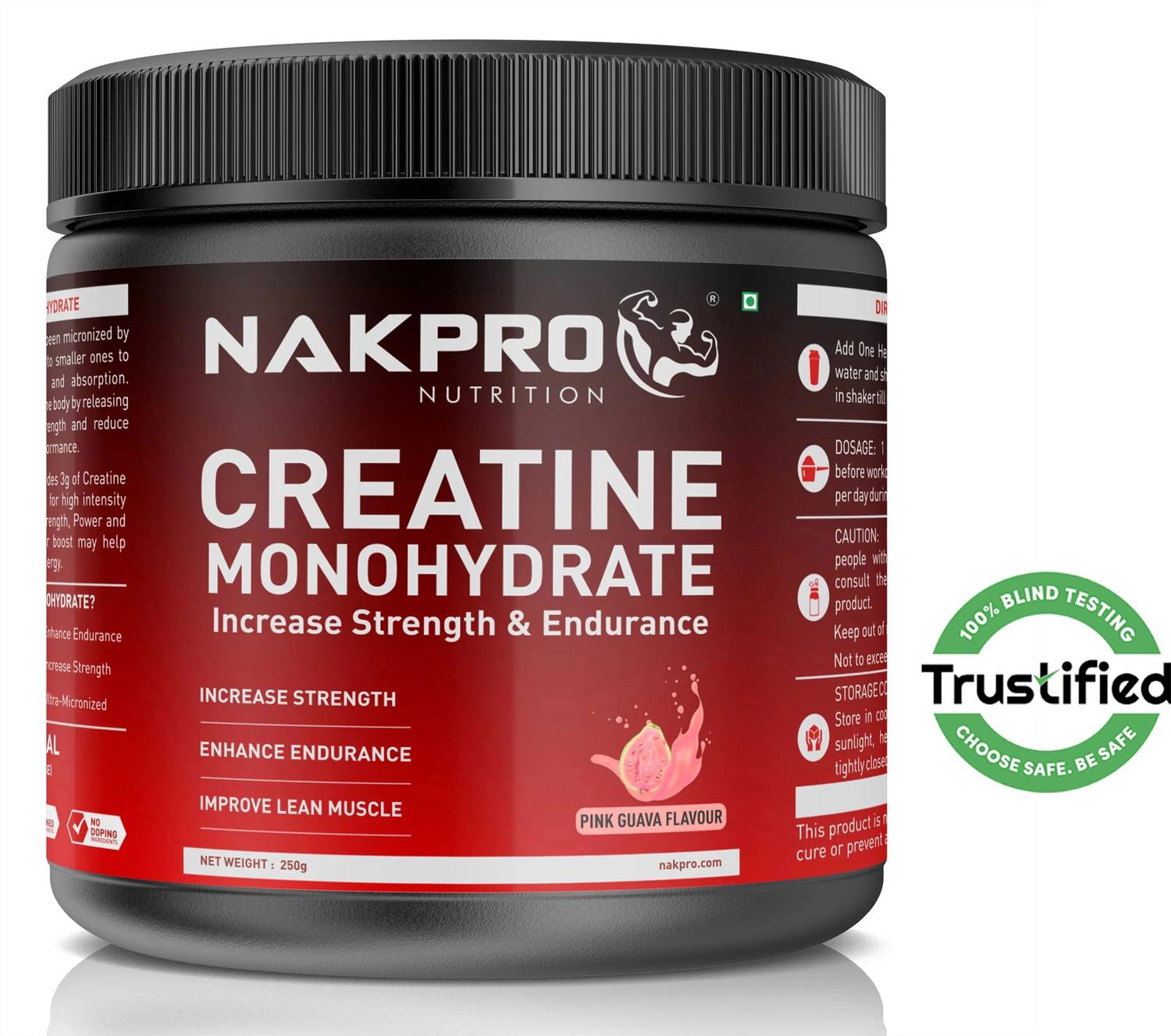 Nakpro Micronized Creatine Monohydrate Jar - Image 1