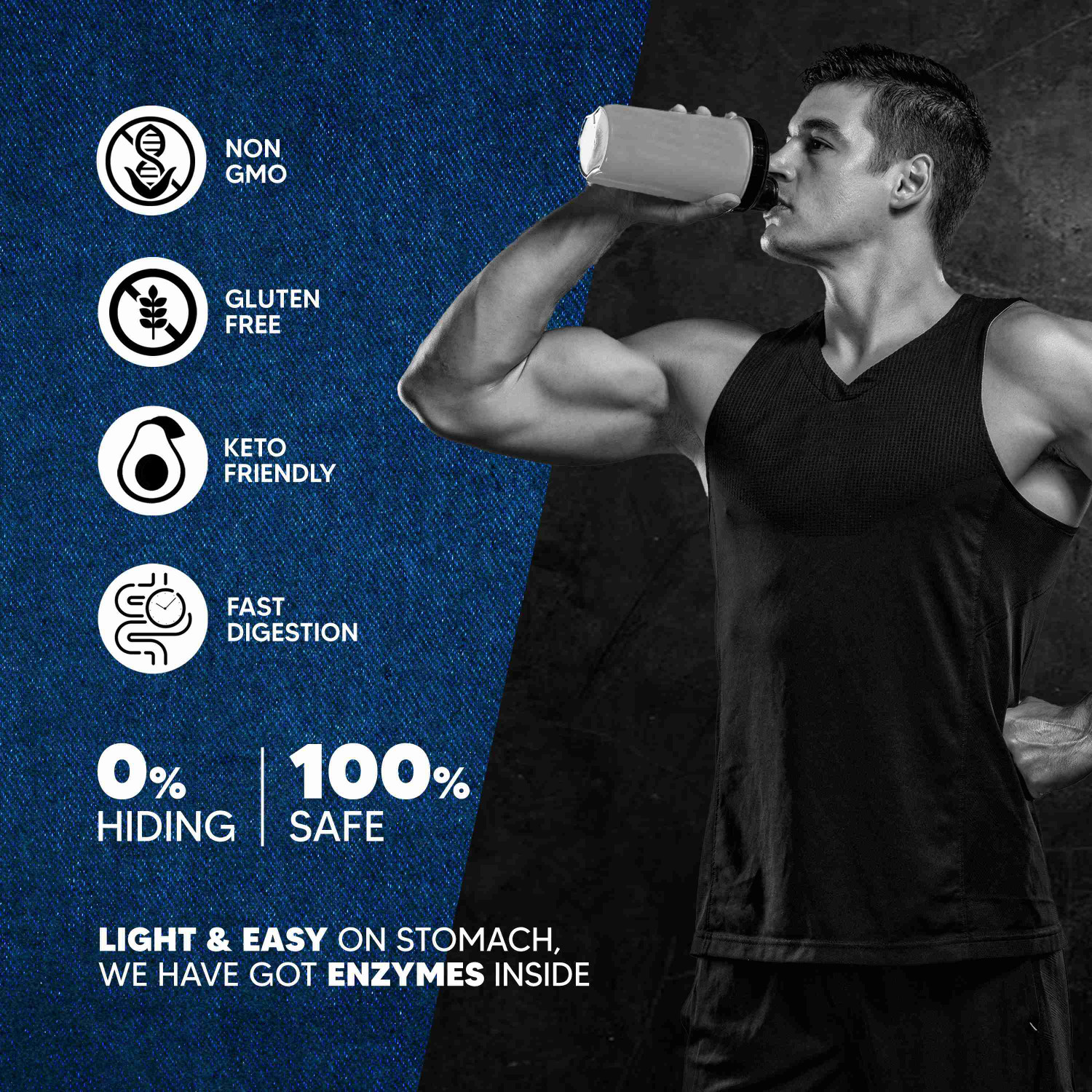 Image of AS-IT-IS Nutrition ATOM Whey Protein 3lbs, 27g protein, Isolate & Concentrate, Kesar Kulfi Whey Protein