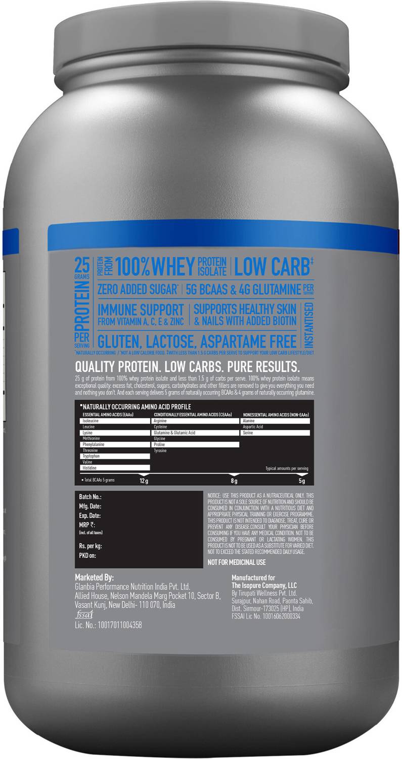 Isopure Isolate Powder with Vitamins - Image 2
