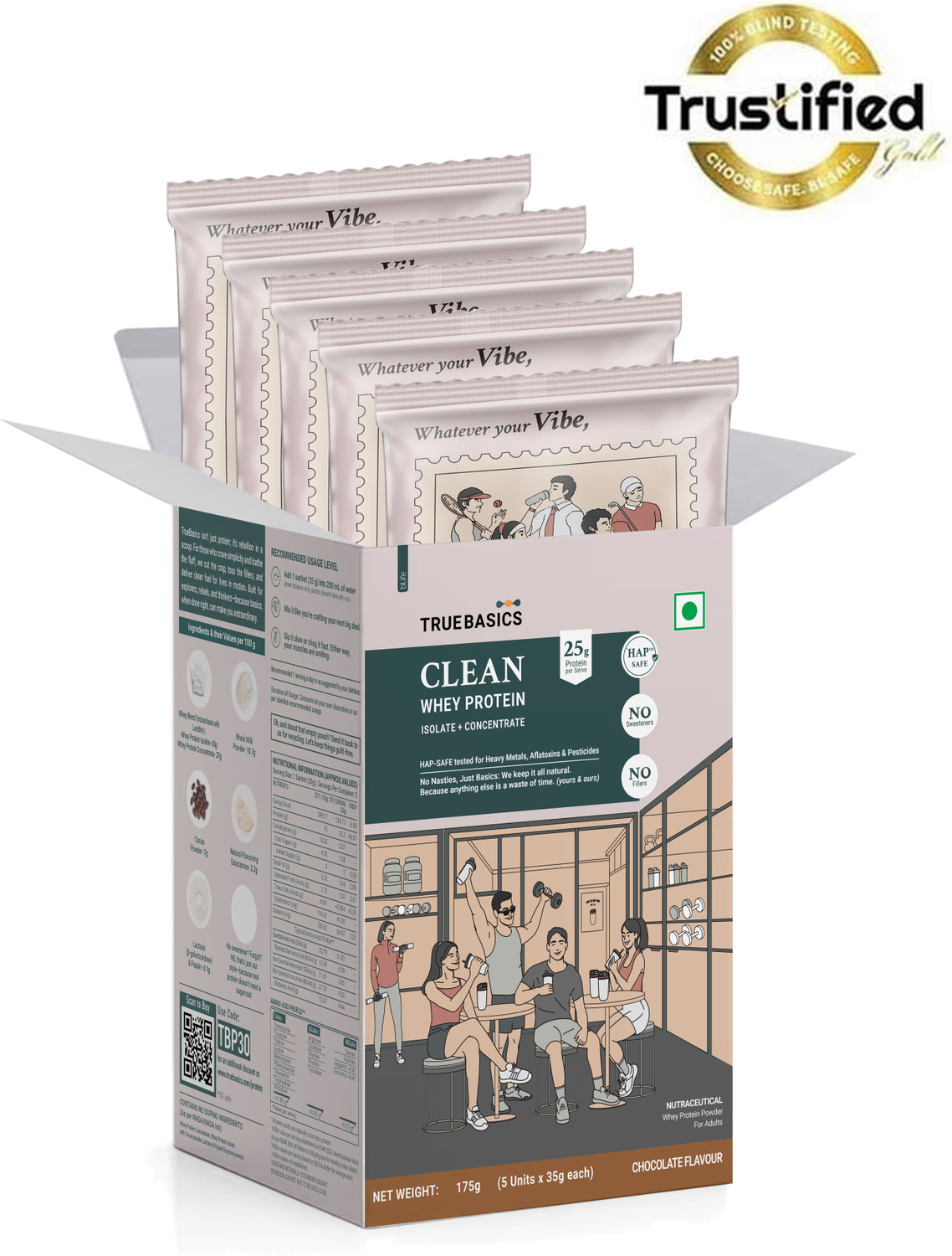 Image of TrueBasics Clean Powder Isolate Whey Protein