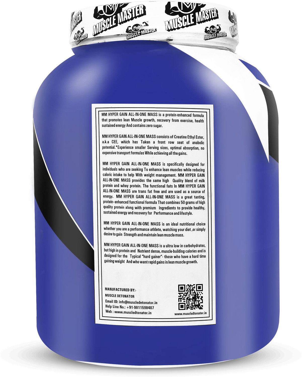 Image of Muscle Master HYPER ALL IN ONE MASS GAIN HIGH PROTEIN ADVANCE MUSCLE MASS GAINER (2.72KG /6LBS) Weight Gainers /Mass Gainers