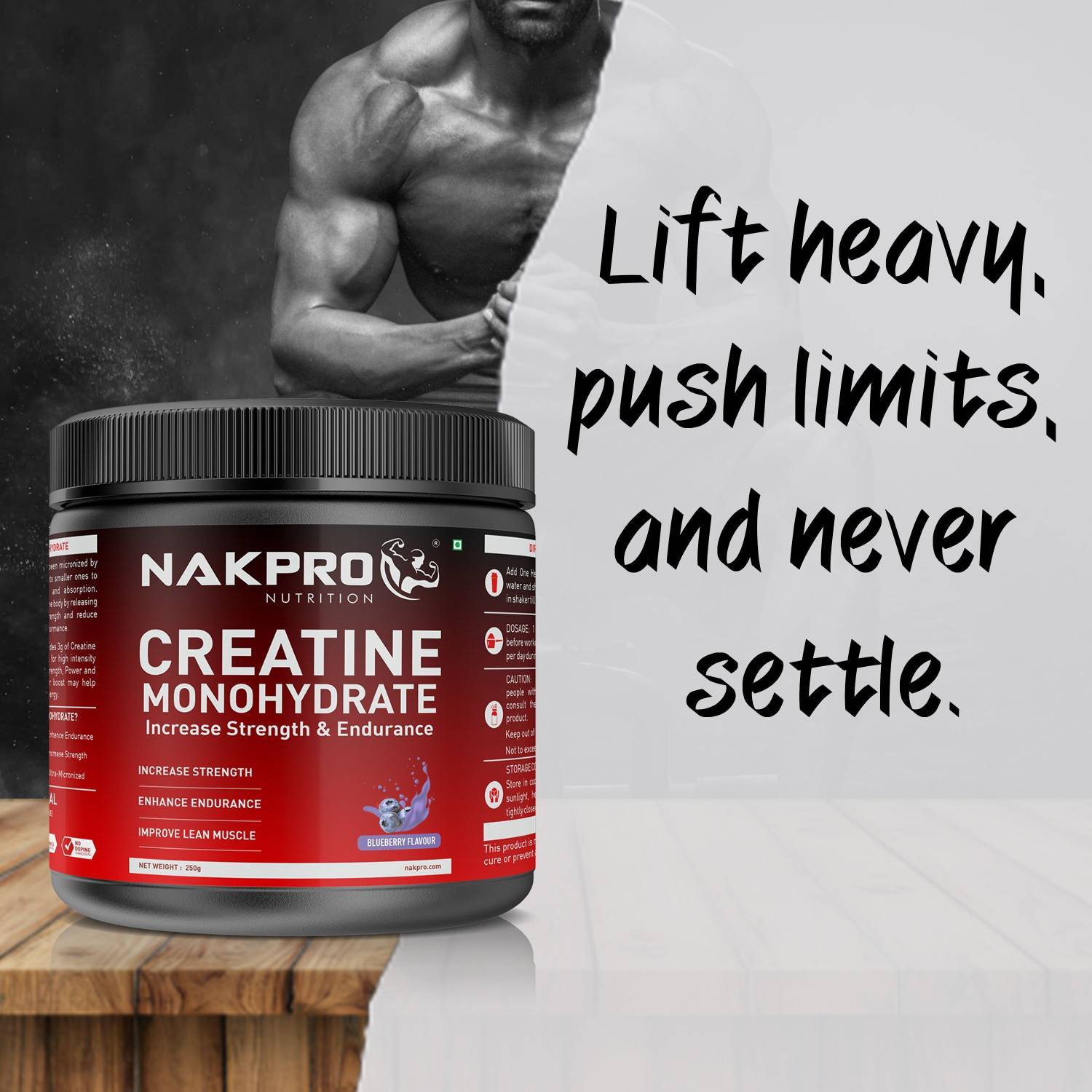 Nakpro Micronized Creatine Monohydrate Jar - Image 5