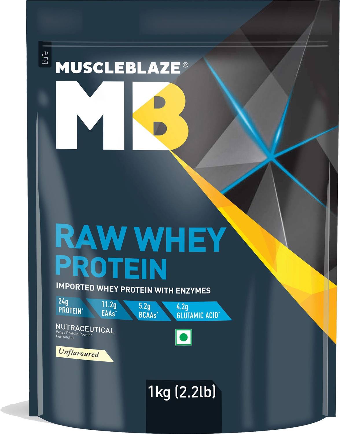 MUSCLEBLAZE Raw Concentrate 24g Protein Scoop