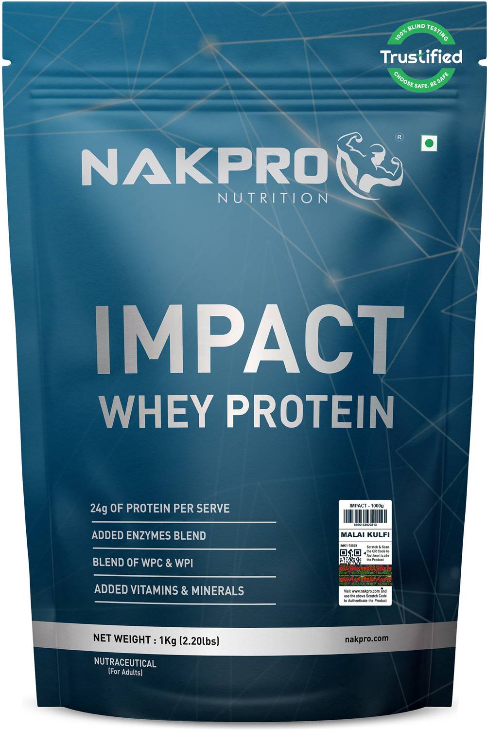 Nakpro Impact Isolate Whey Protein 1 kg - Image 1