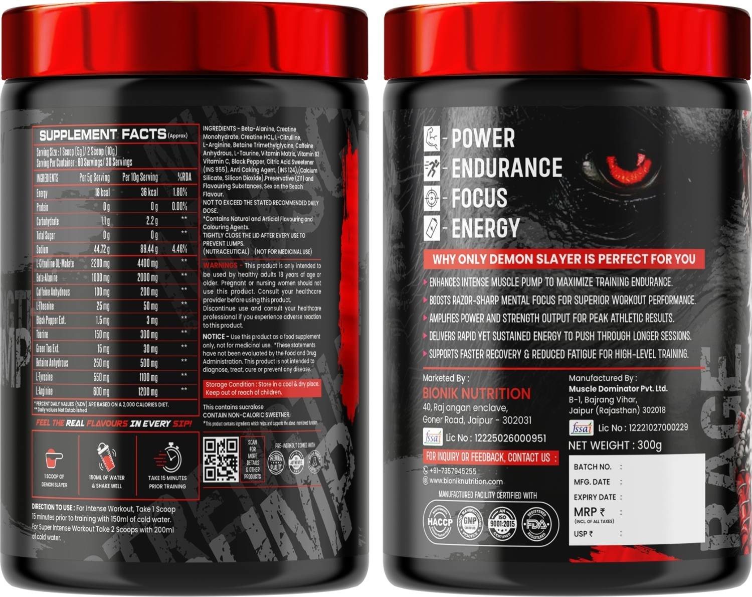 BIONIK Warrior Zone Preworkout - Image 5