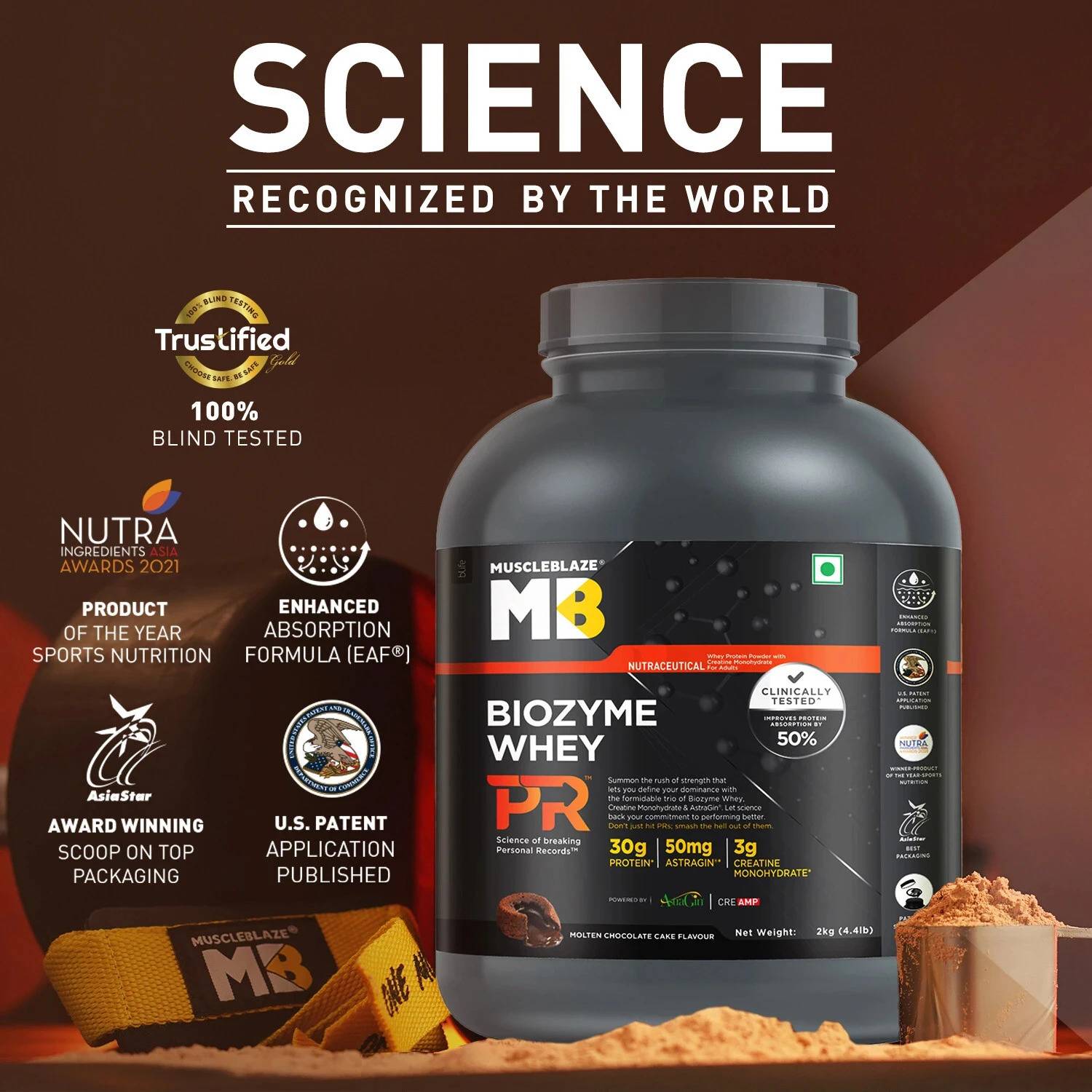 MUSCLEBLAZE Biozyme Whey PR with Creatine & AstraGin - Image 4