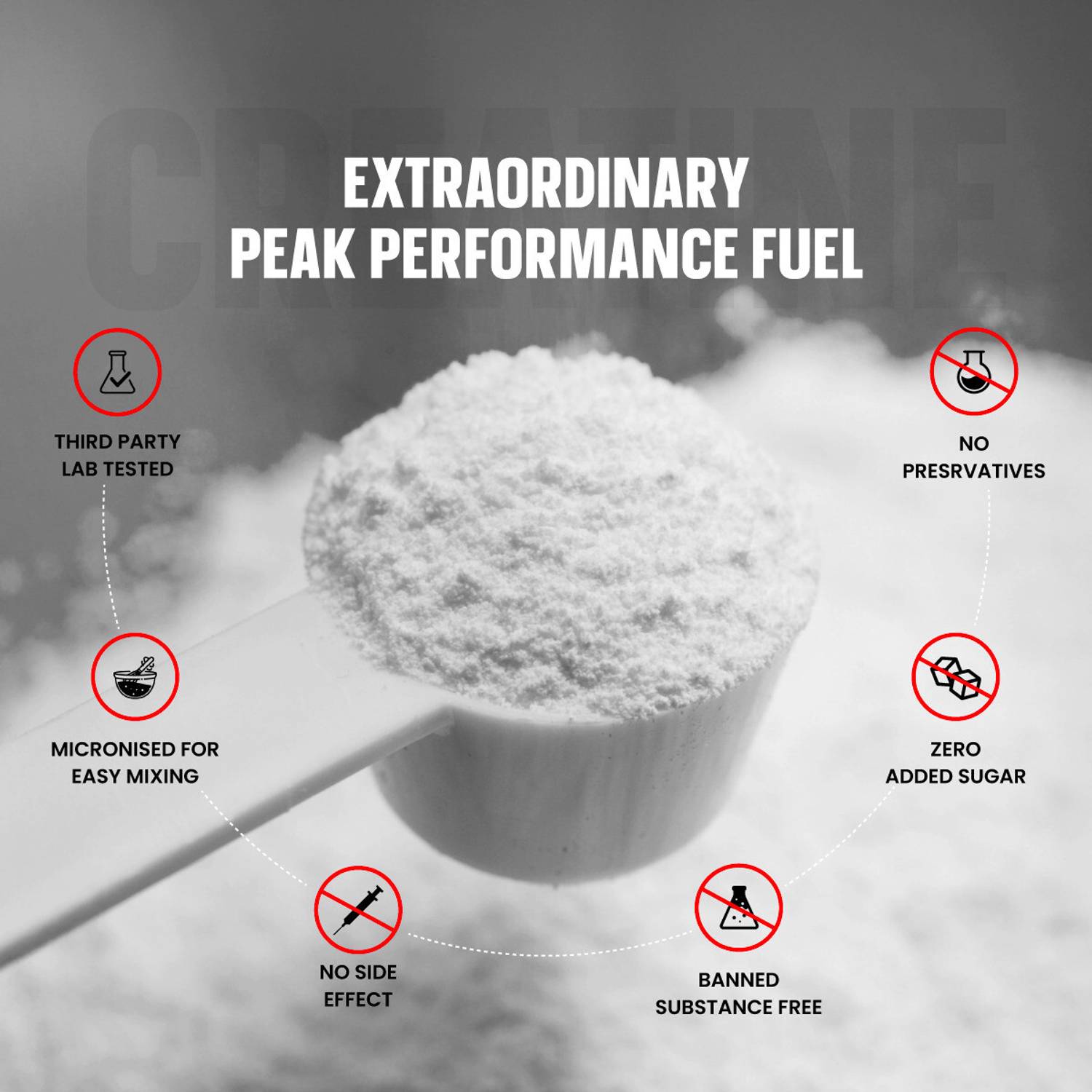 BIGMUSCLES Creatine Monohydrate 50 Servings - Image 3