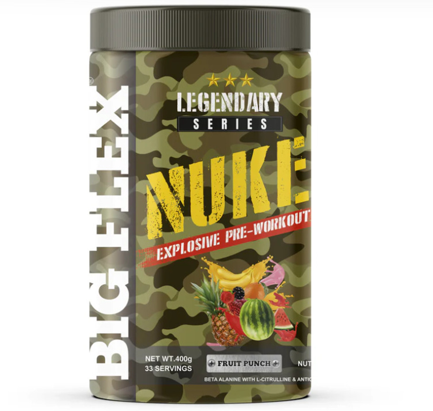 Image of Bigflex Nuke Pre-Workout (FRUIT PUNCH) Creatine