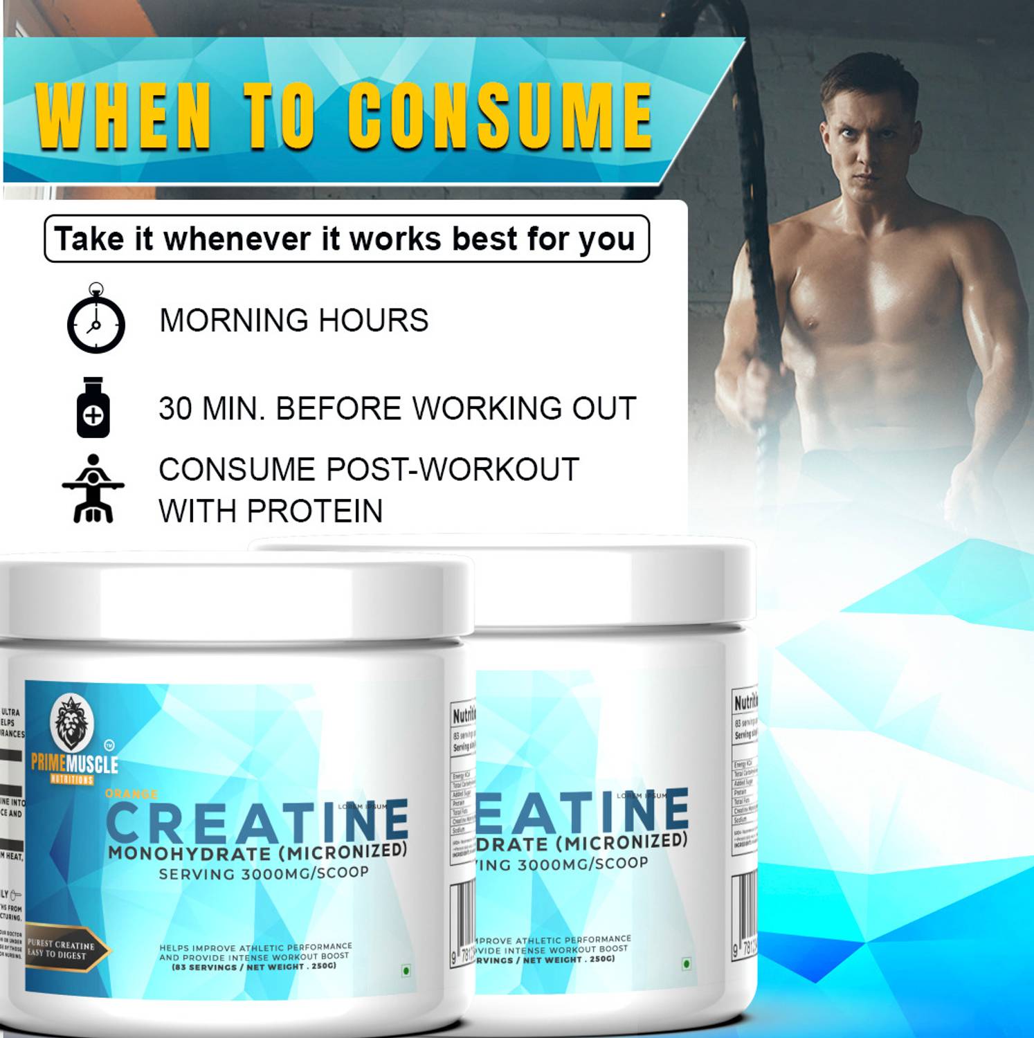 Primemuscle Creatine Monohydrate 100% Pure - Image 4