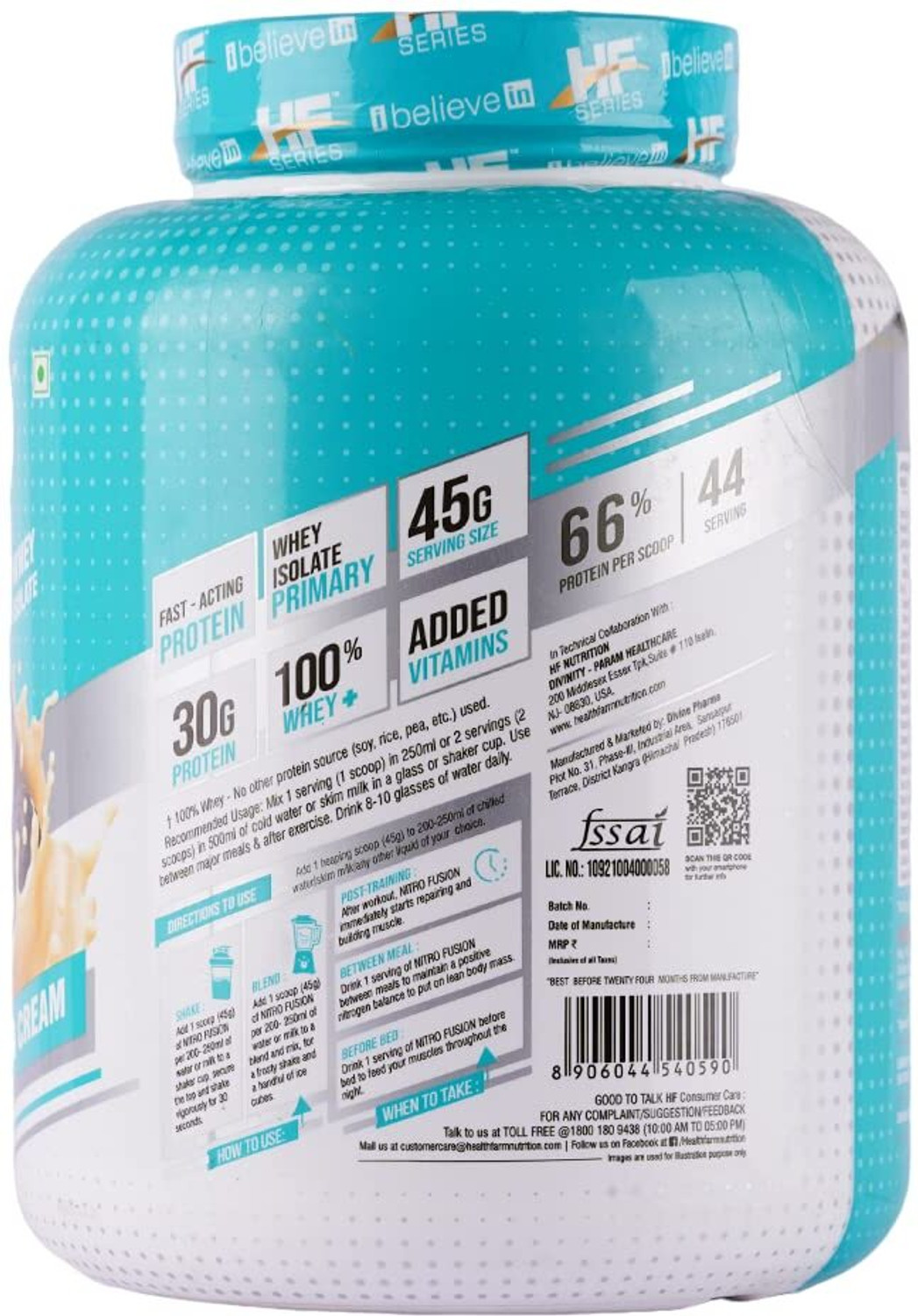 Image of HEALTHFARM Nitro Fusion Whey Isolate Protein Whey Protein