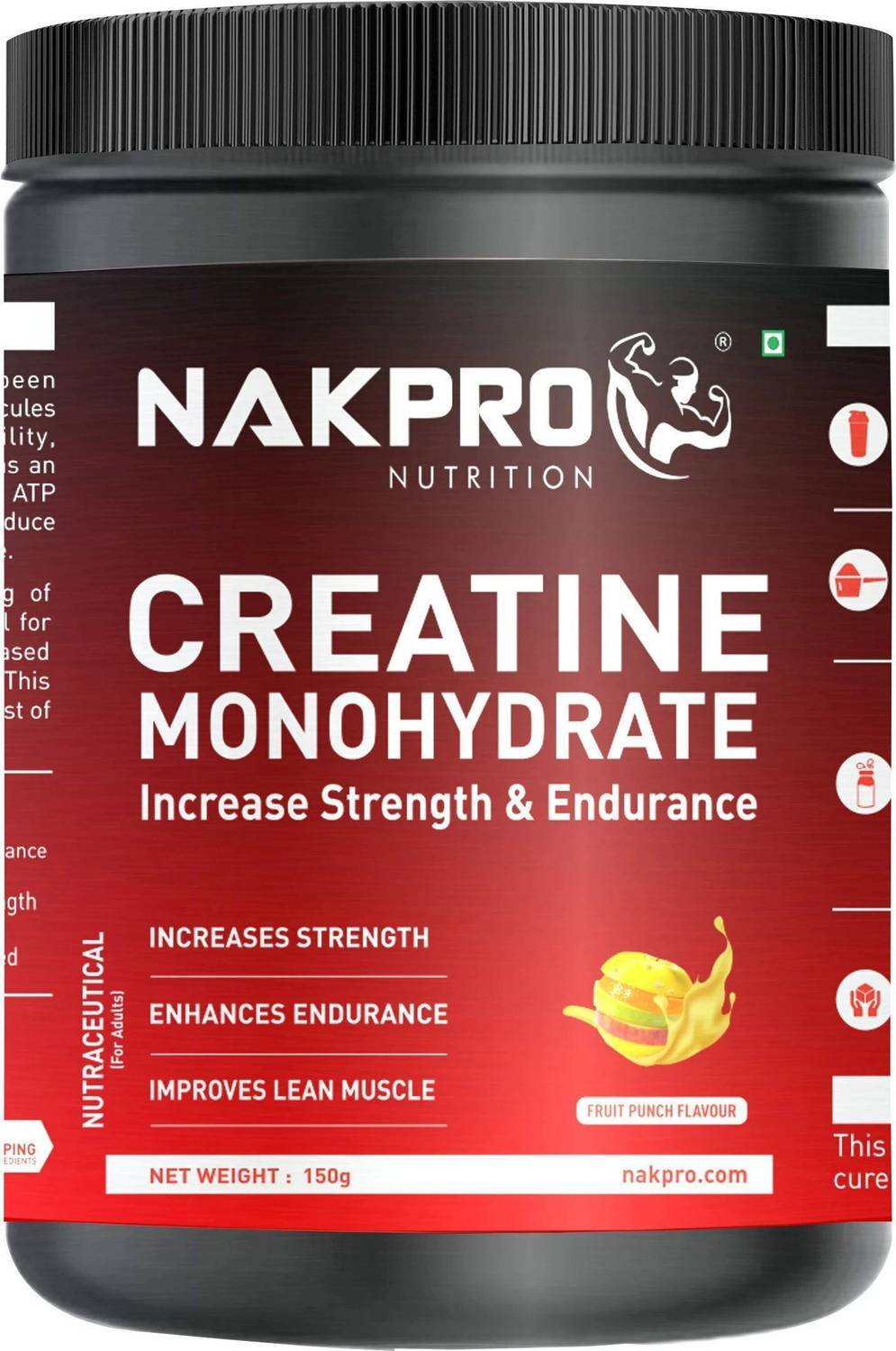 Nakpro Micronized Creatine Monohydrate Jar