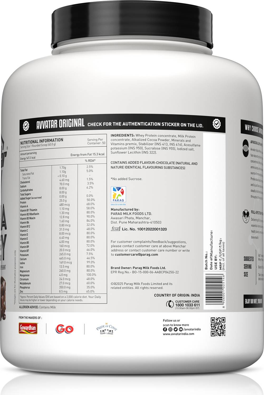 Avvatar Alpha Whey Protein 2 kg - Image 3