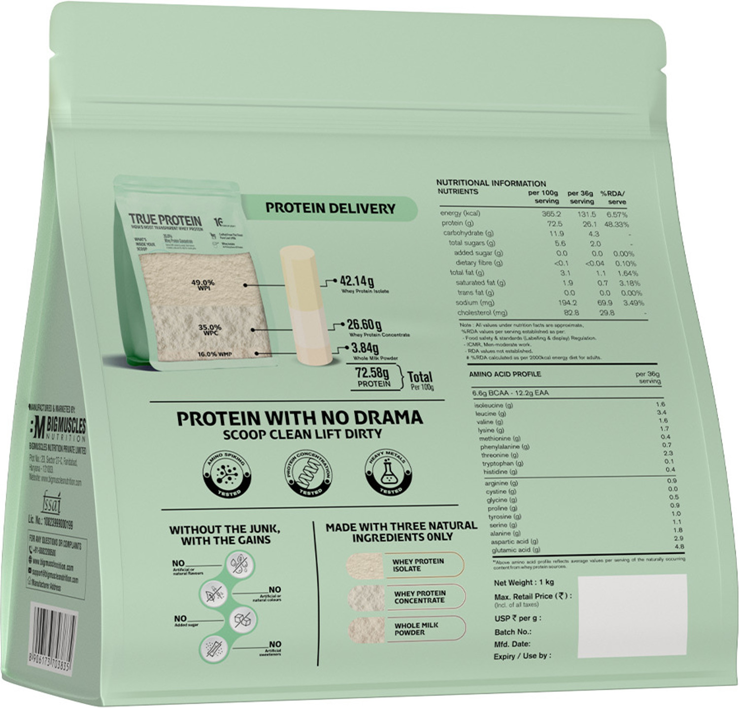 Image of TRUE PROTEIN Clean Whey Protein