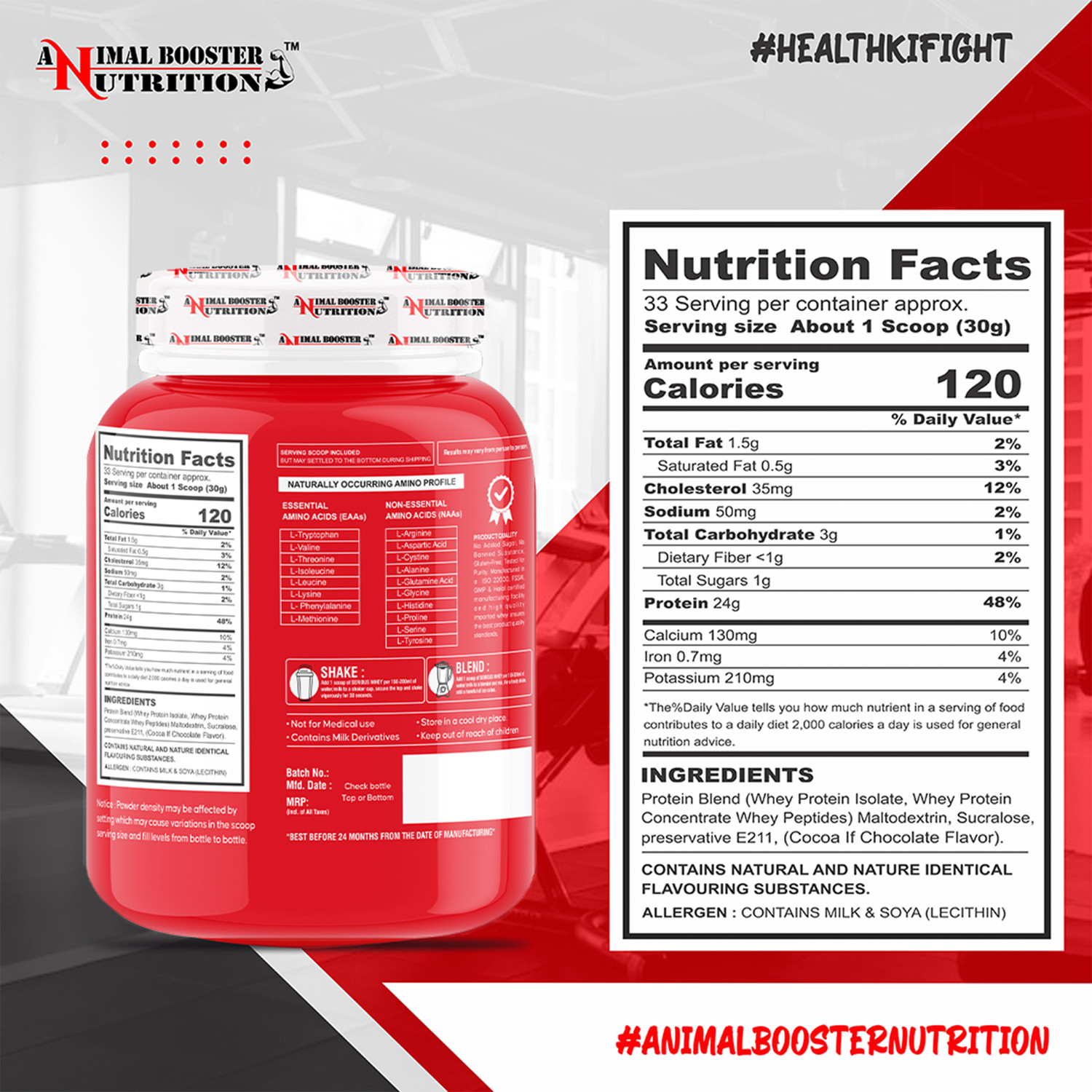 Image of Animal Booster Nutrition Animal Booster Serious Whey Protein
