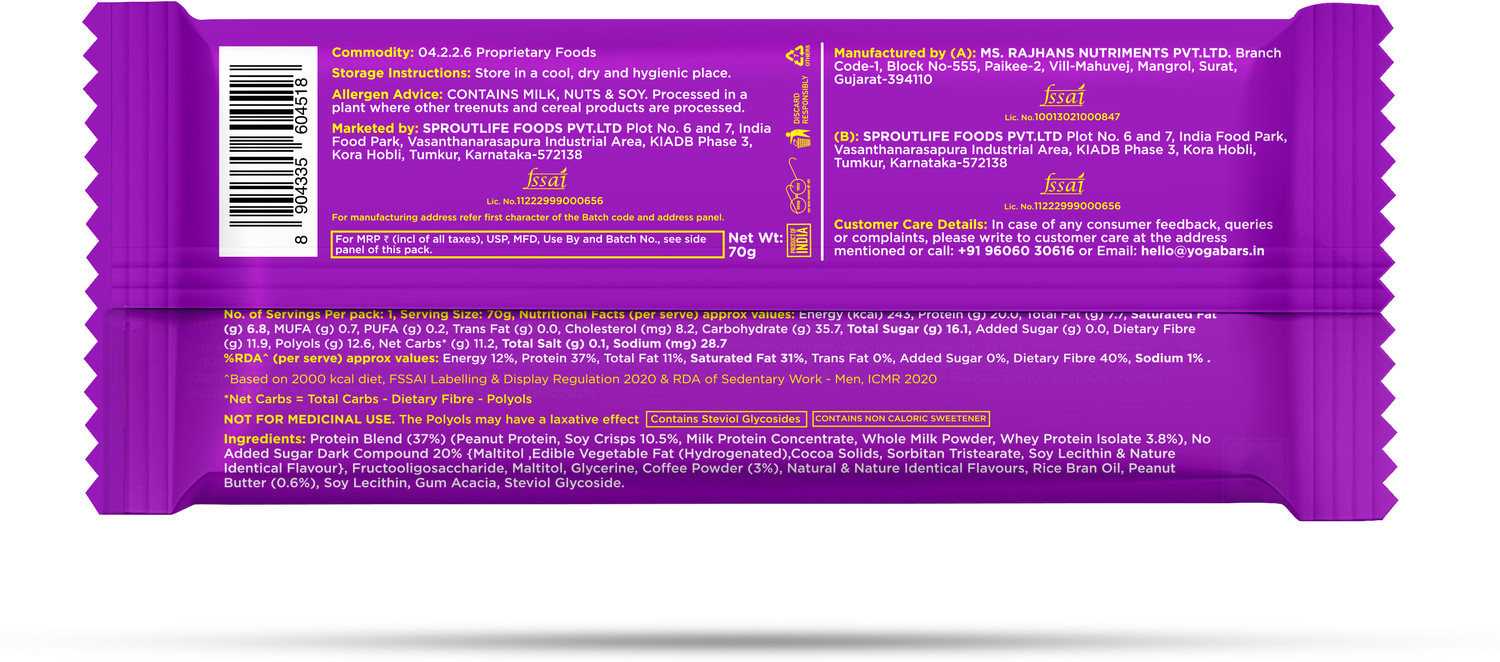 Image of Yogabar Protein Bars