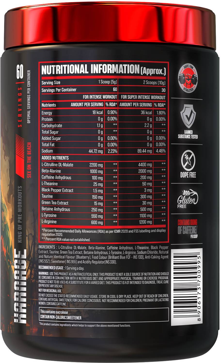 BIGMUSCLES Karnage Preworkout 60 Servings - Image 2