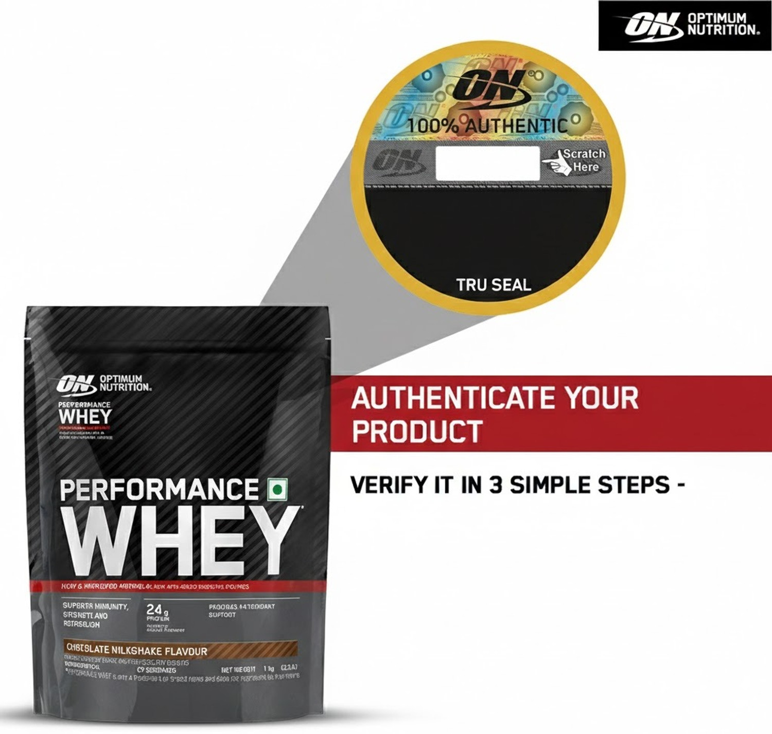 Image of Optimum Nutrition Performance Whey Protein Powder (Pack of 3) Whey Protein