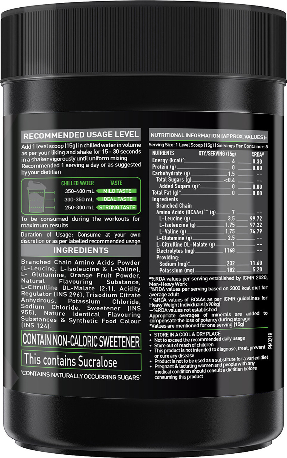 Image of MUSCLEBLAZE BCAA Pro - (Two Flavour Pack) BCAA